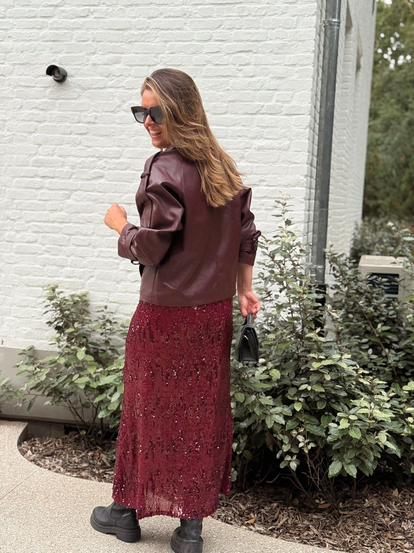 Jasmine Skirt Bordeaux