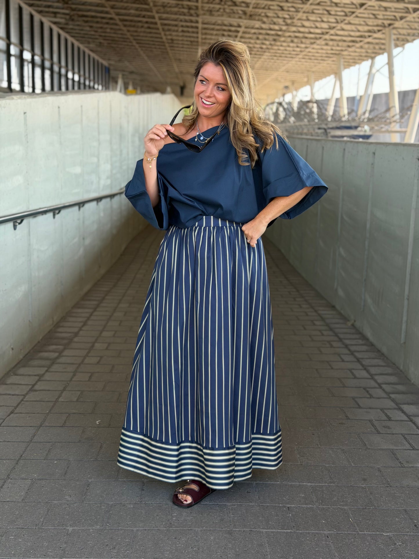 Perla Rok strepen navy