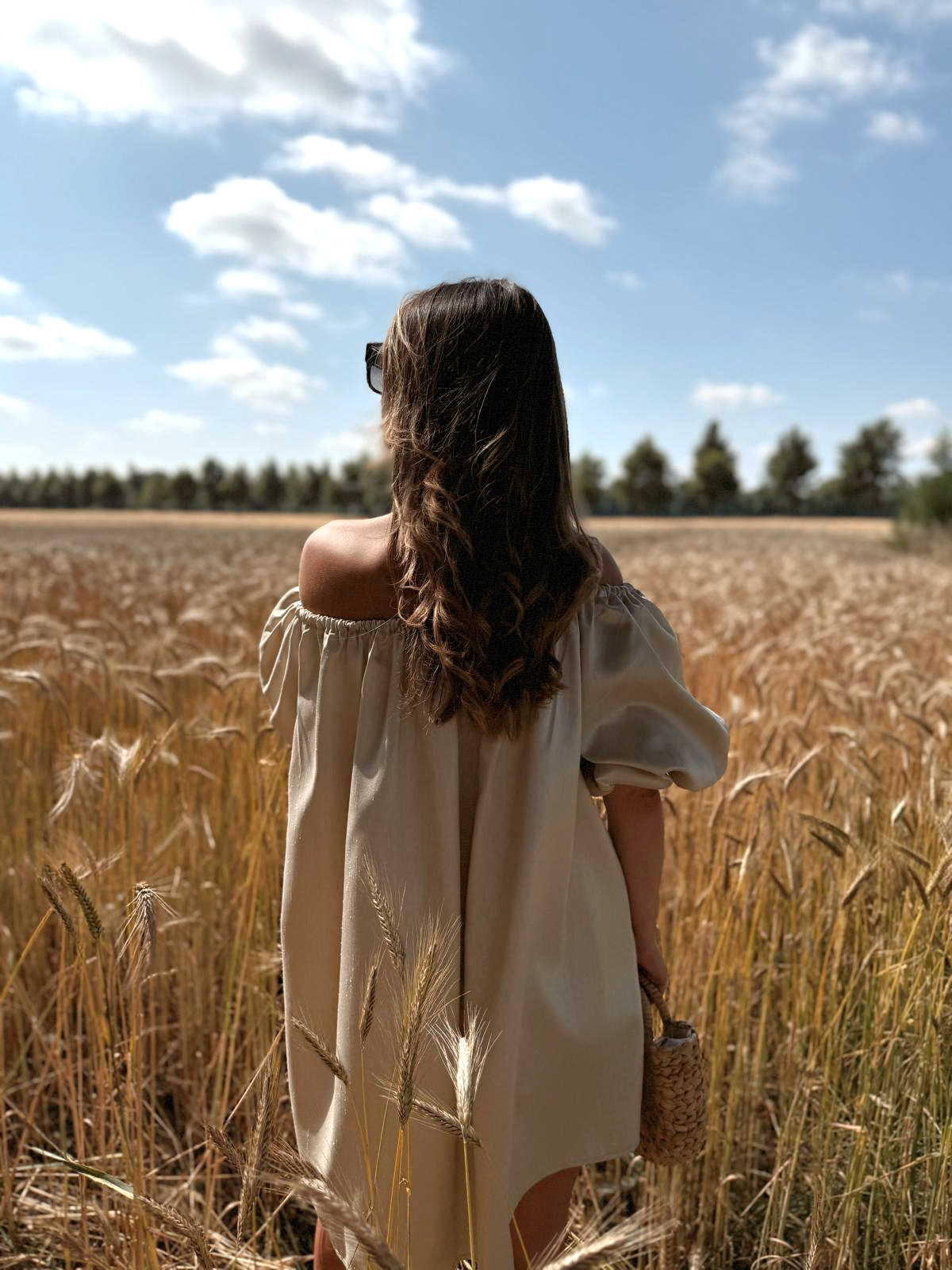 Milo Dress Off Shoulder Ecru