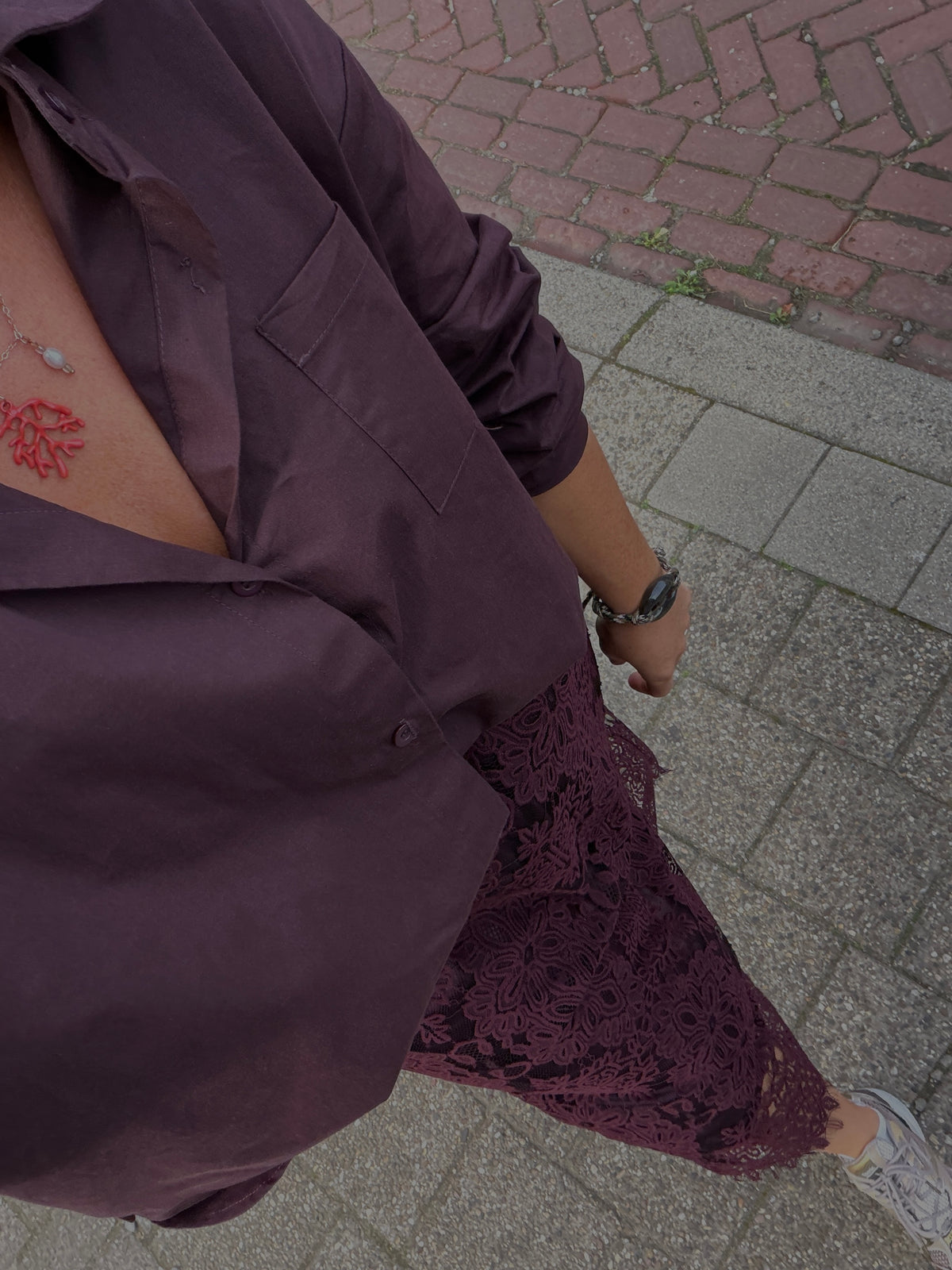 Sienna blouse plum