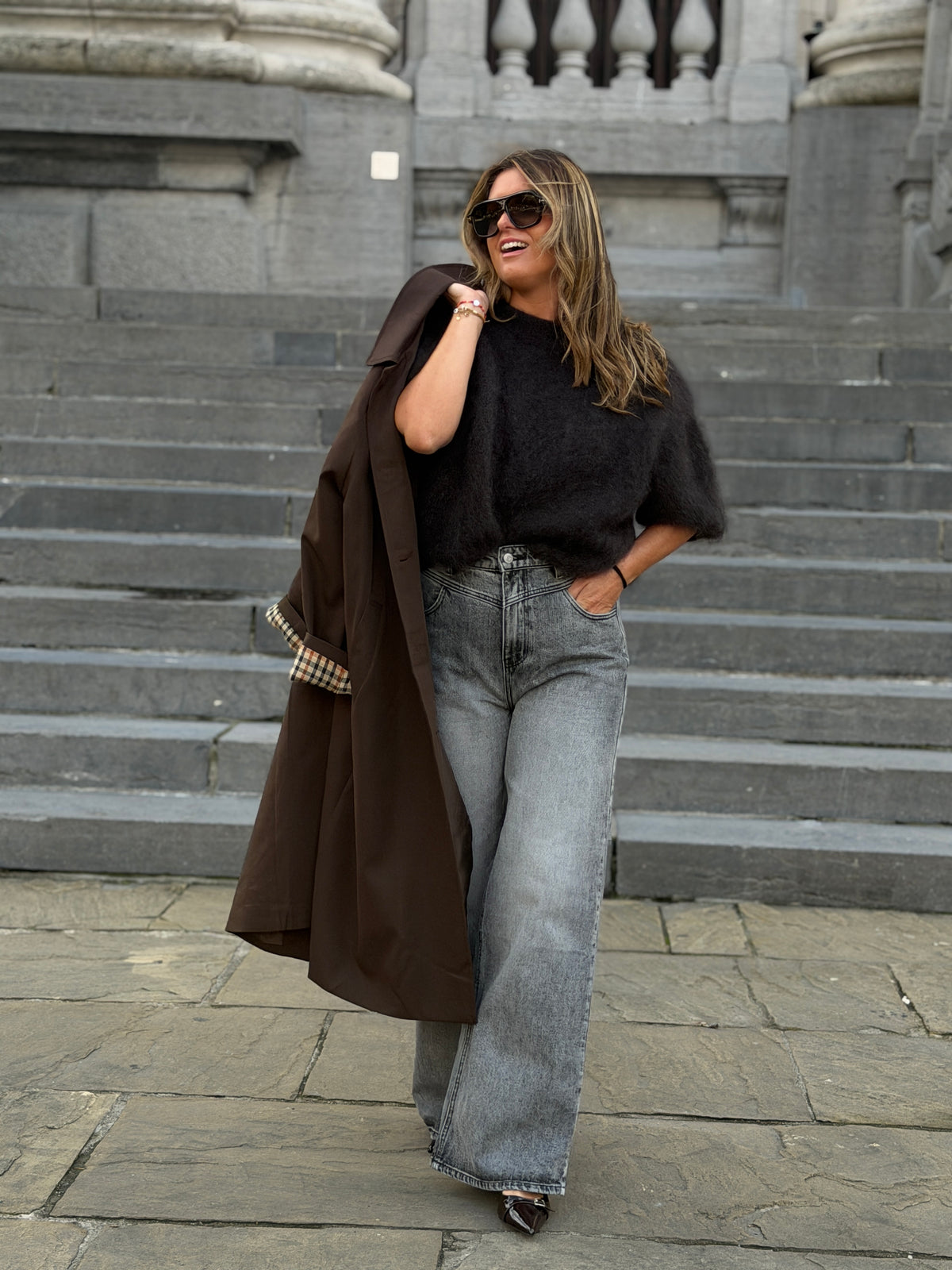 Poussin Trench coat brown