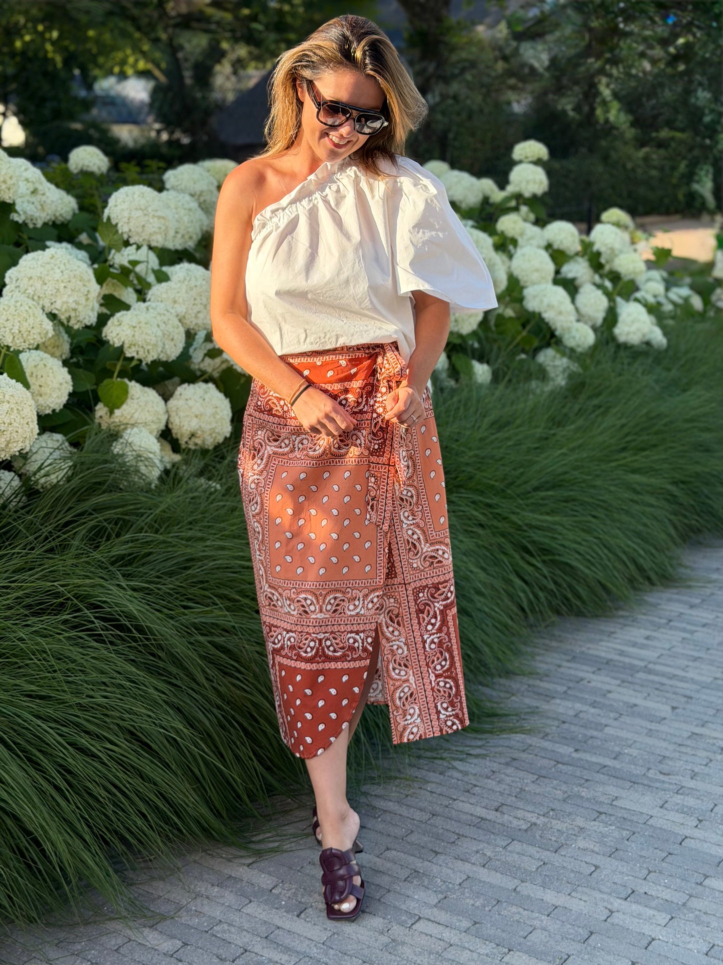 Nomé skirt oranje