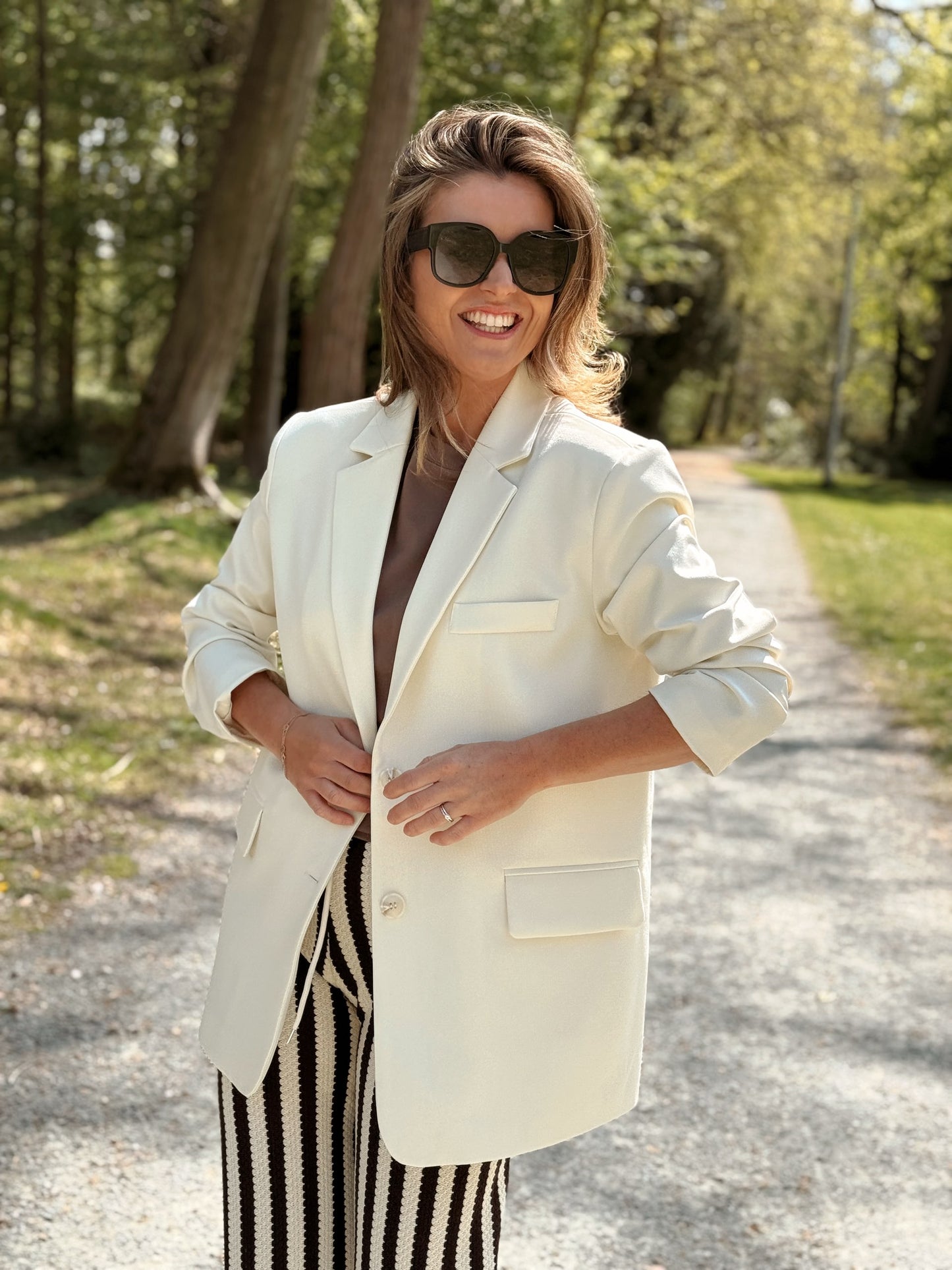 Lyon Blazer Ecru