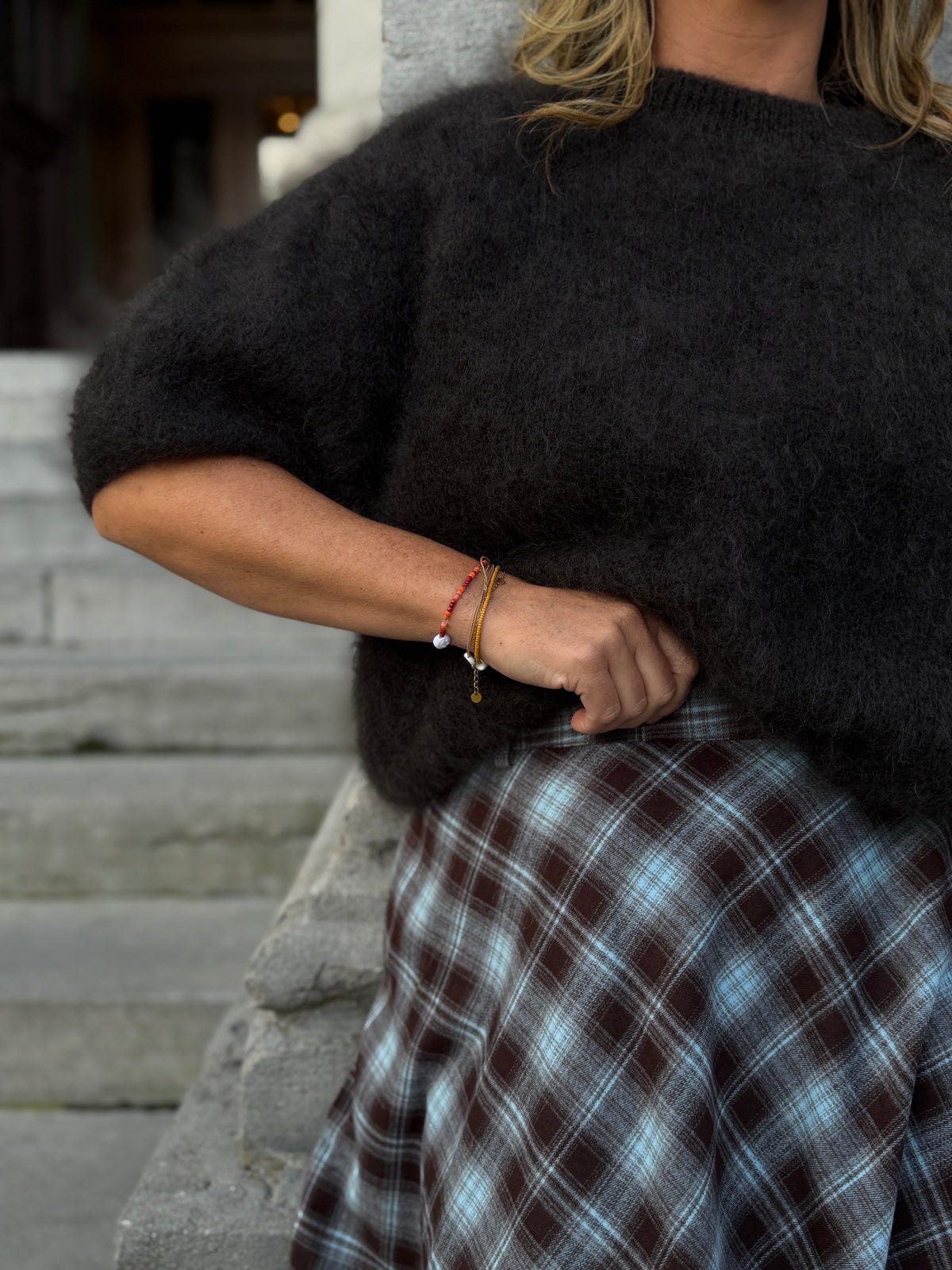 Vinci Mohair pull brown