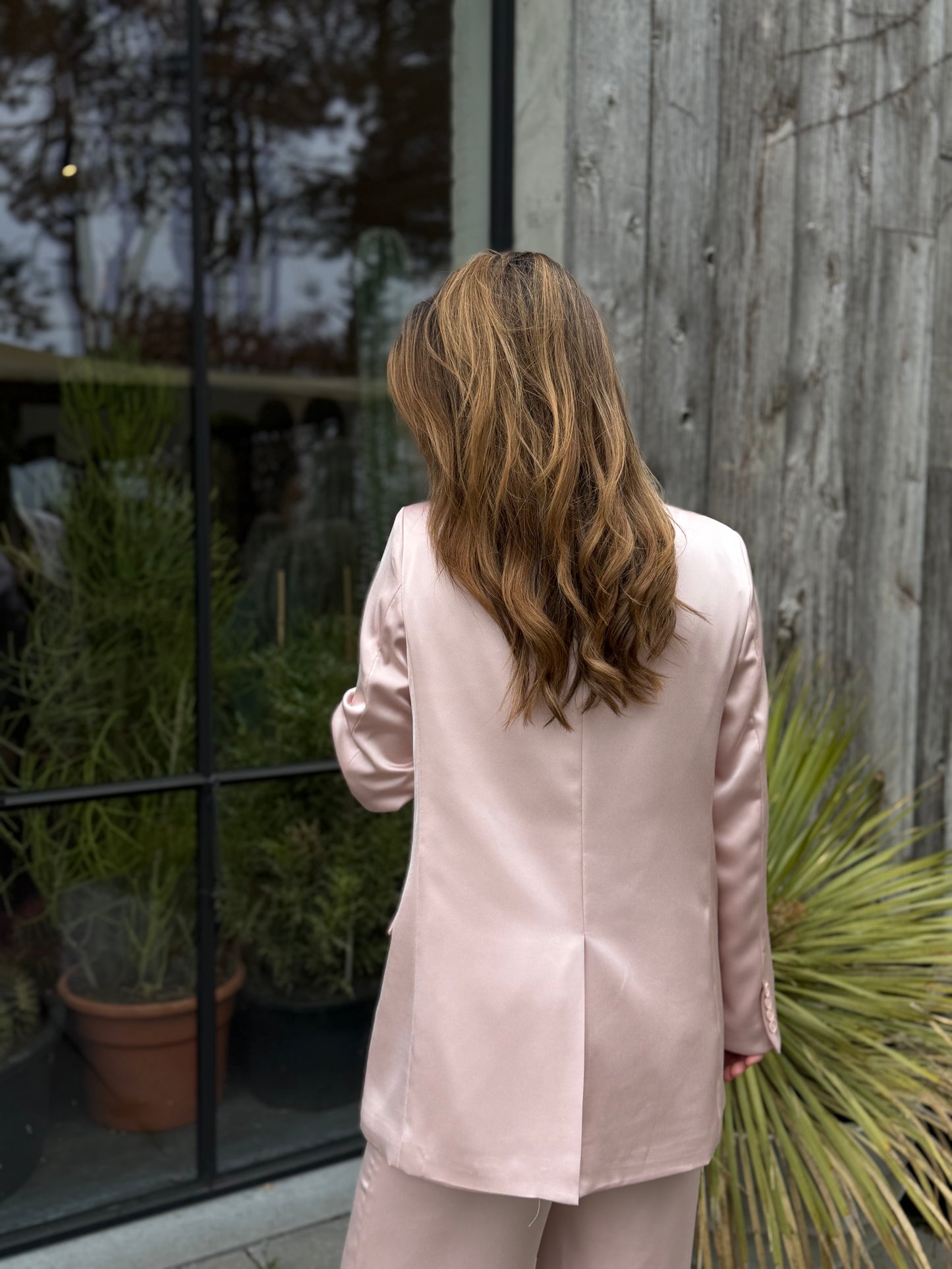 Rosa Lilly Suit Satijn Pink