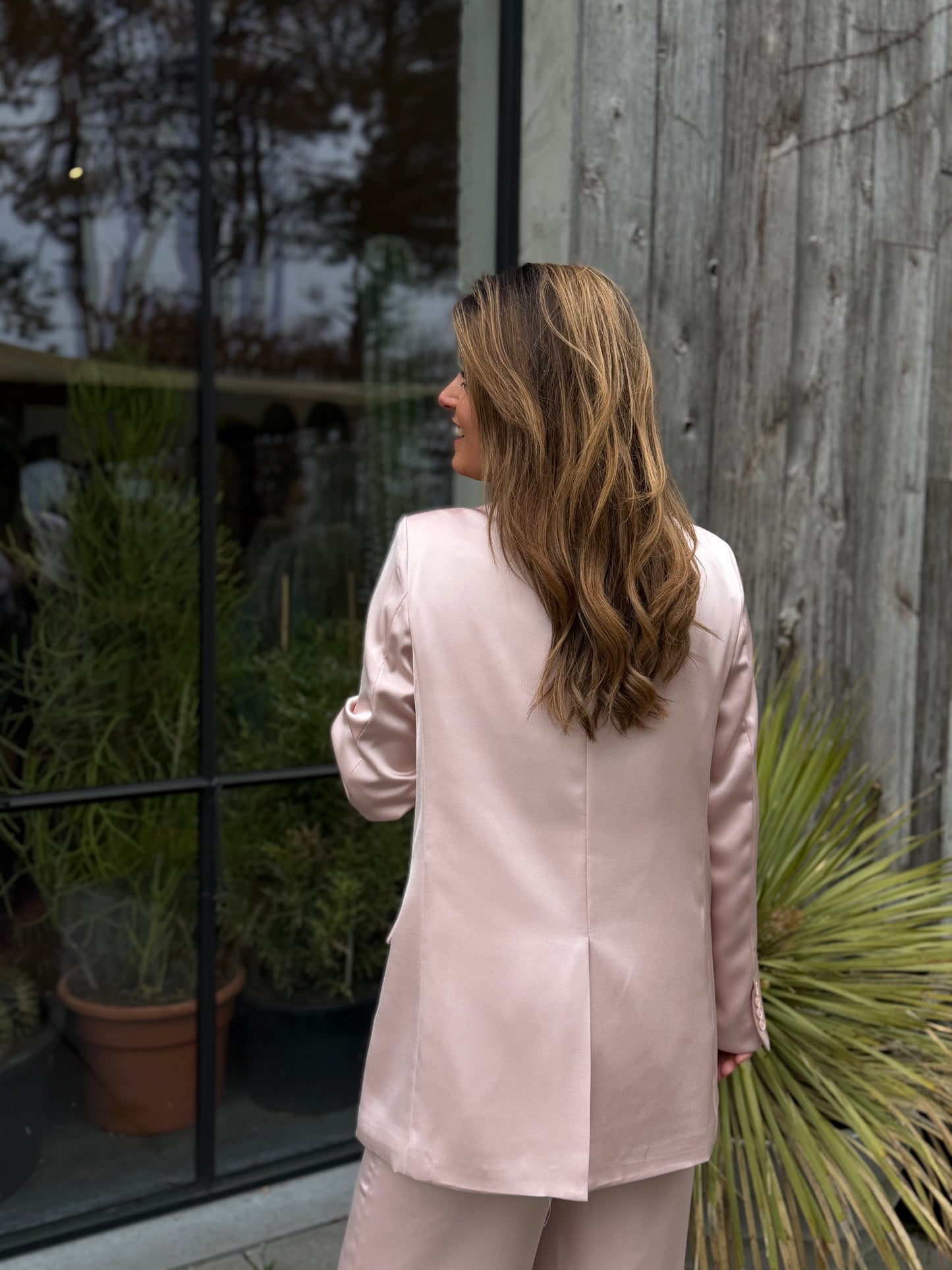 Rosa Lilly Suit Satijn Pink