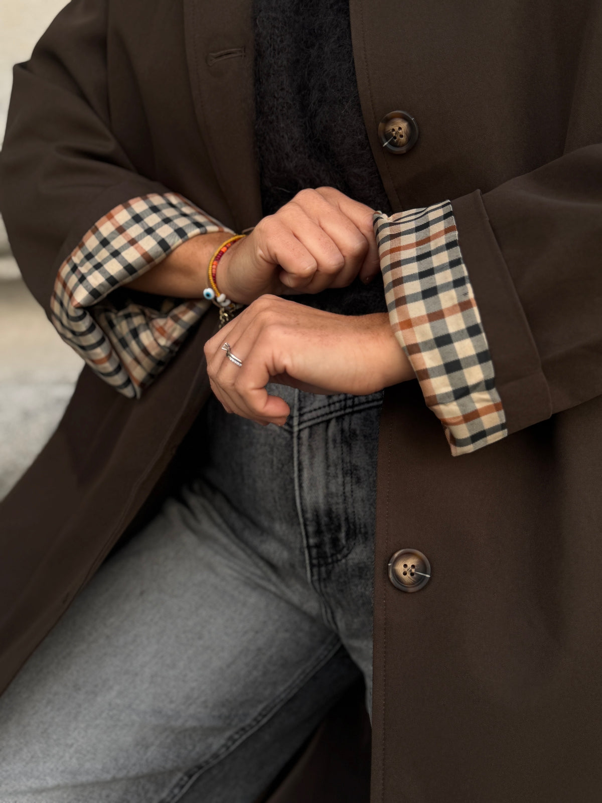 Poussin Trench coat brown