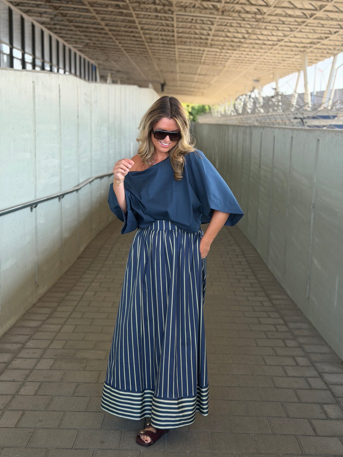 Perla Rok strepen navy