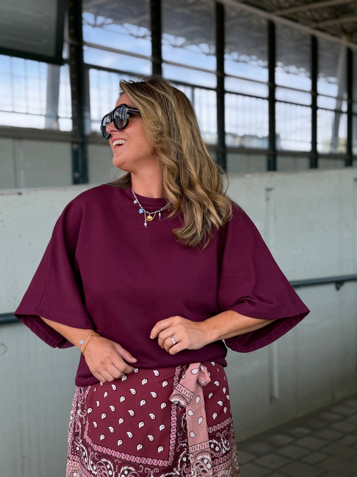 Stella Sweater t-shirt Bordeaux