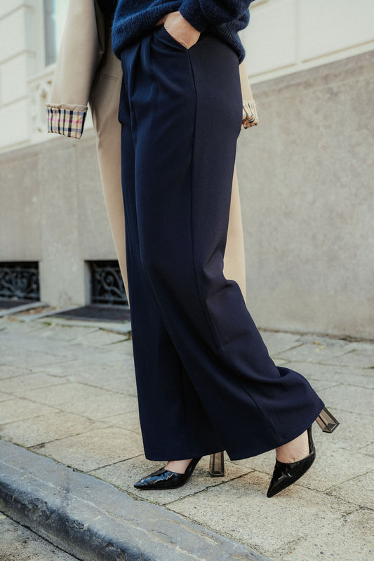 Rachelle Pants Marine Blauw