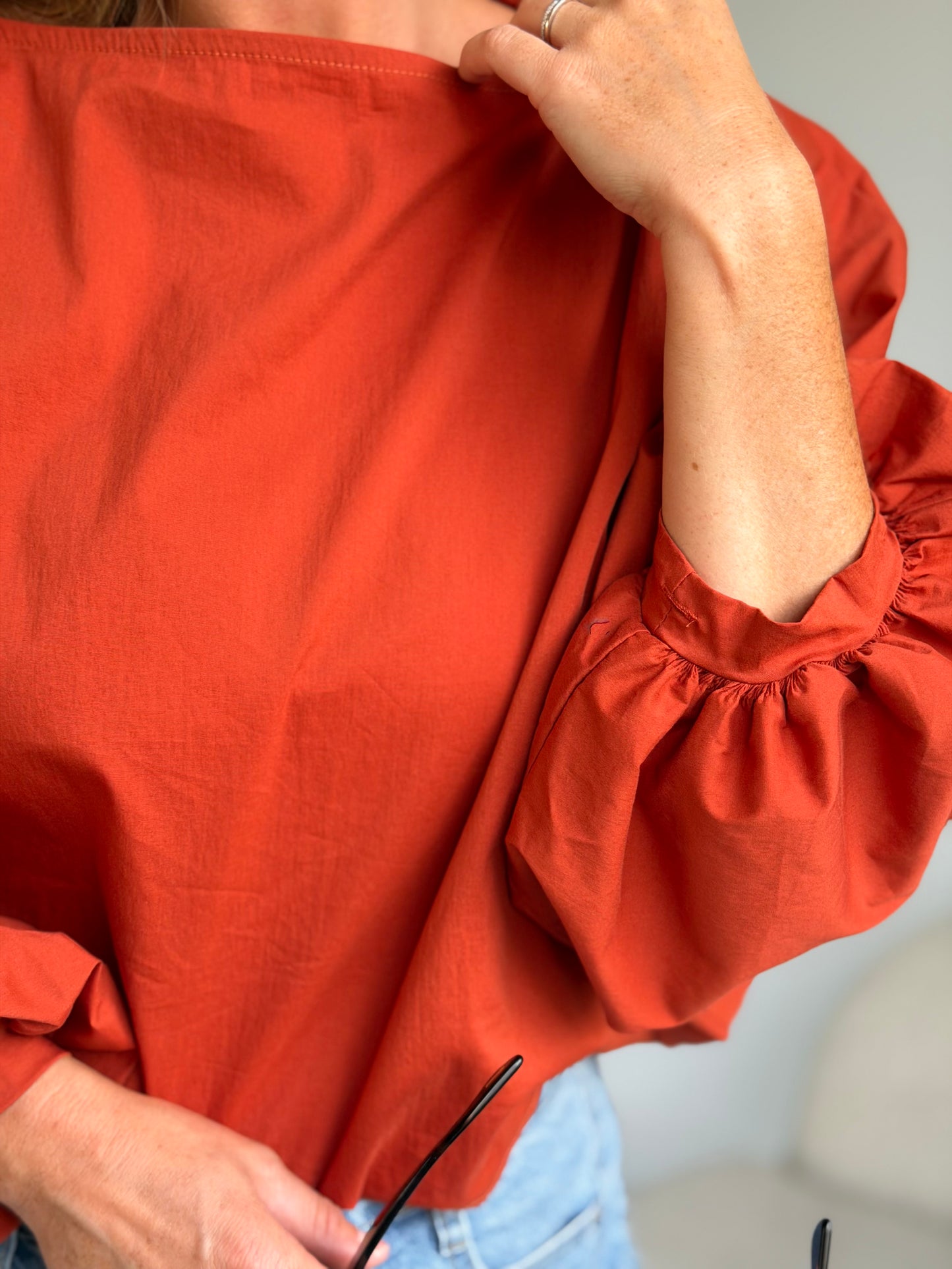 Sally Blouse Terracotta