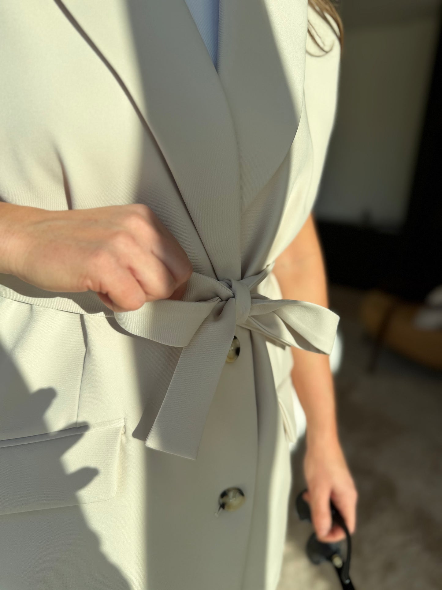 Noémie Blazer Gilet Ecru