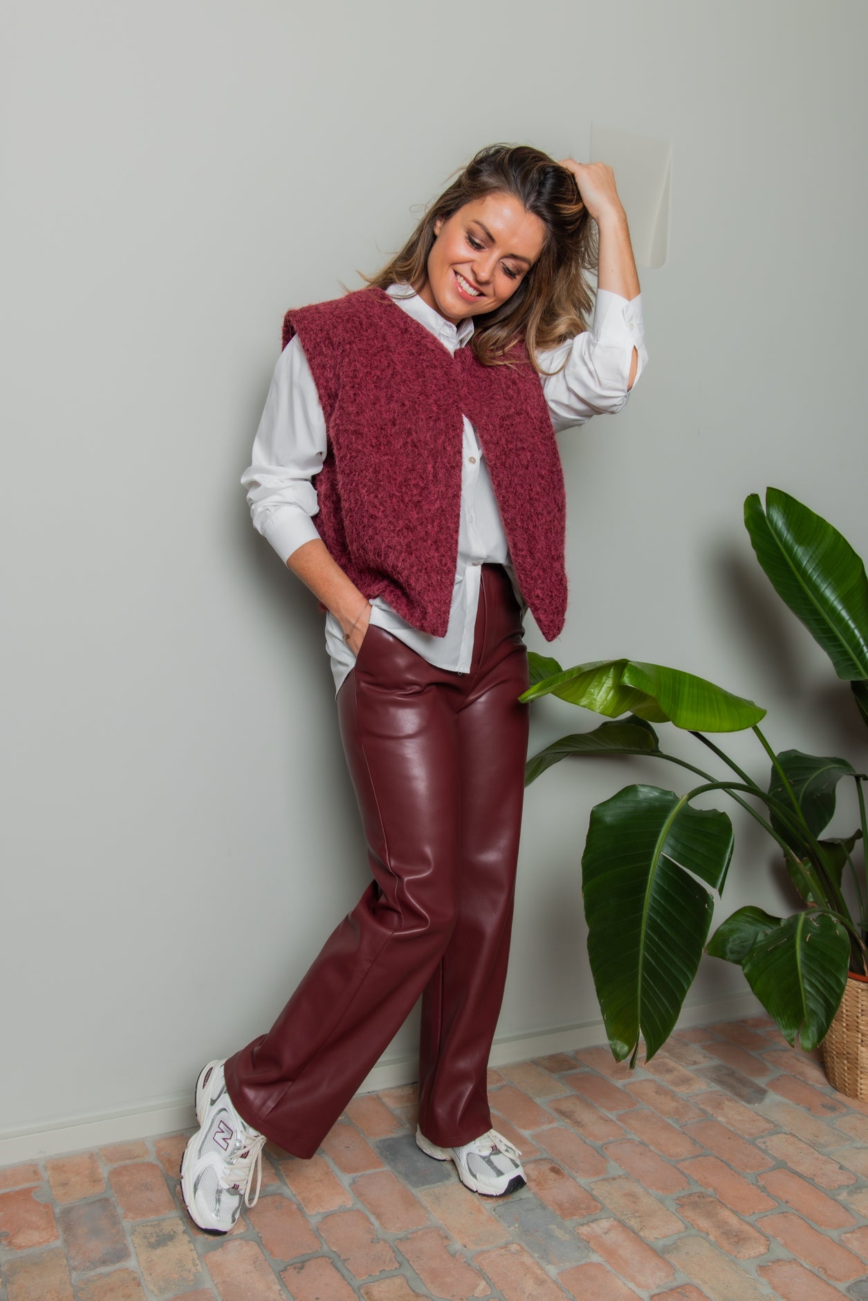 Sophia Pants Bordeaux