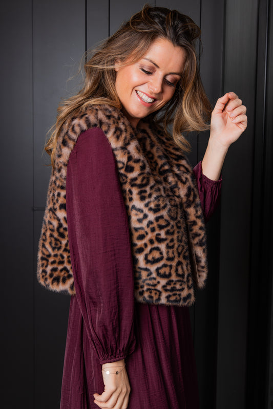 Naomi Gilet Leopard