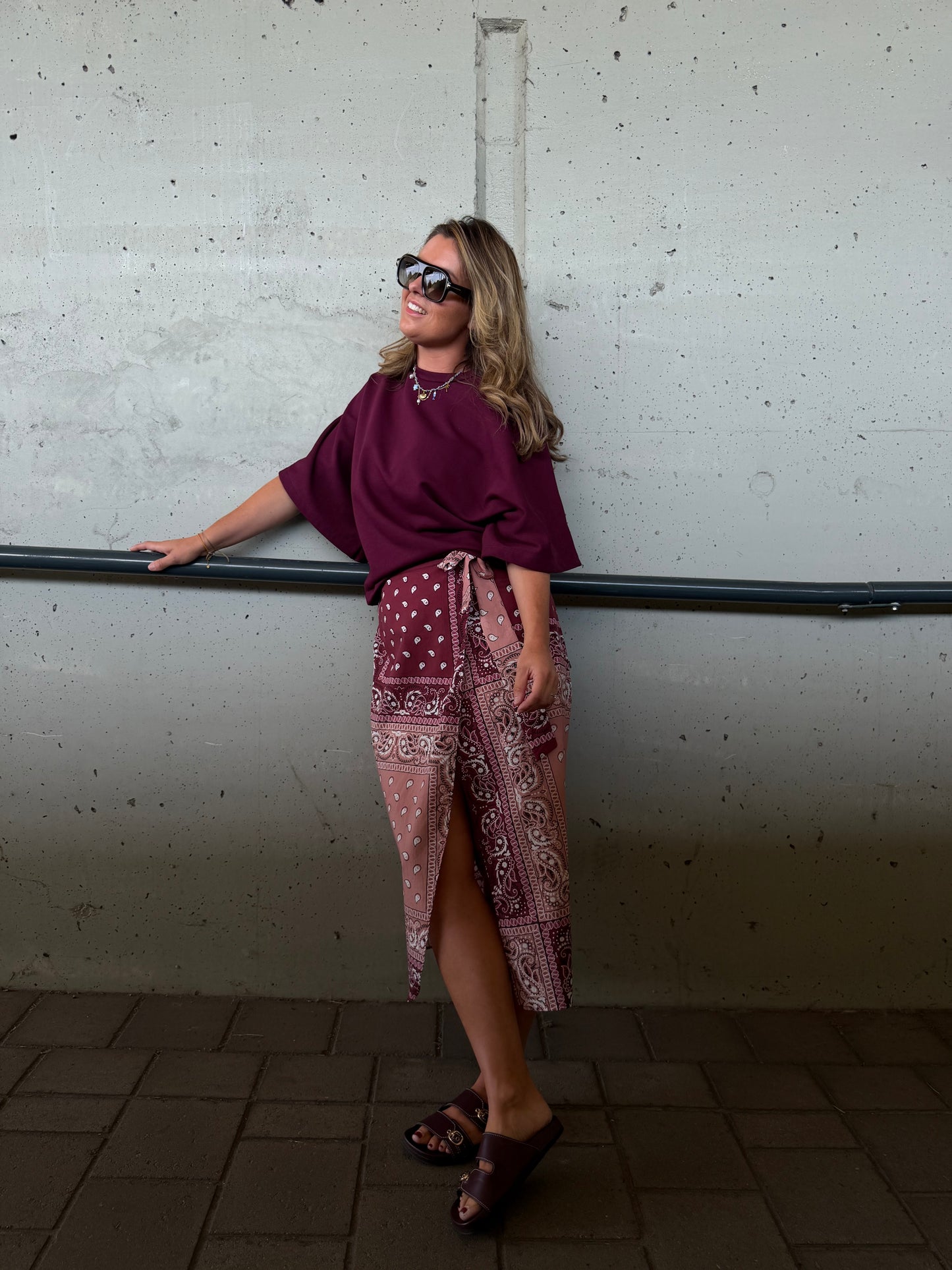 Nomé skirt Bordeaux