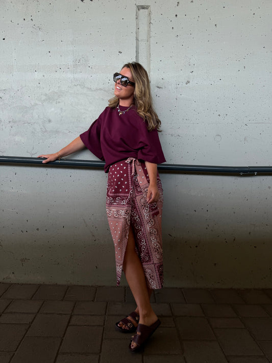Nomé skirt Bordeaux