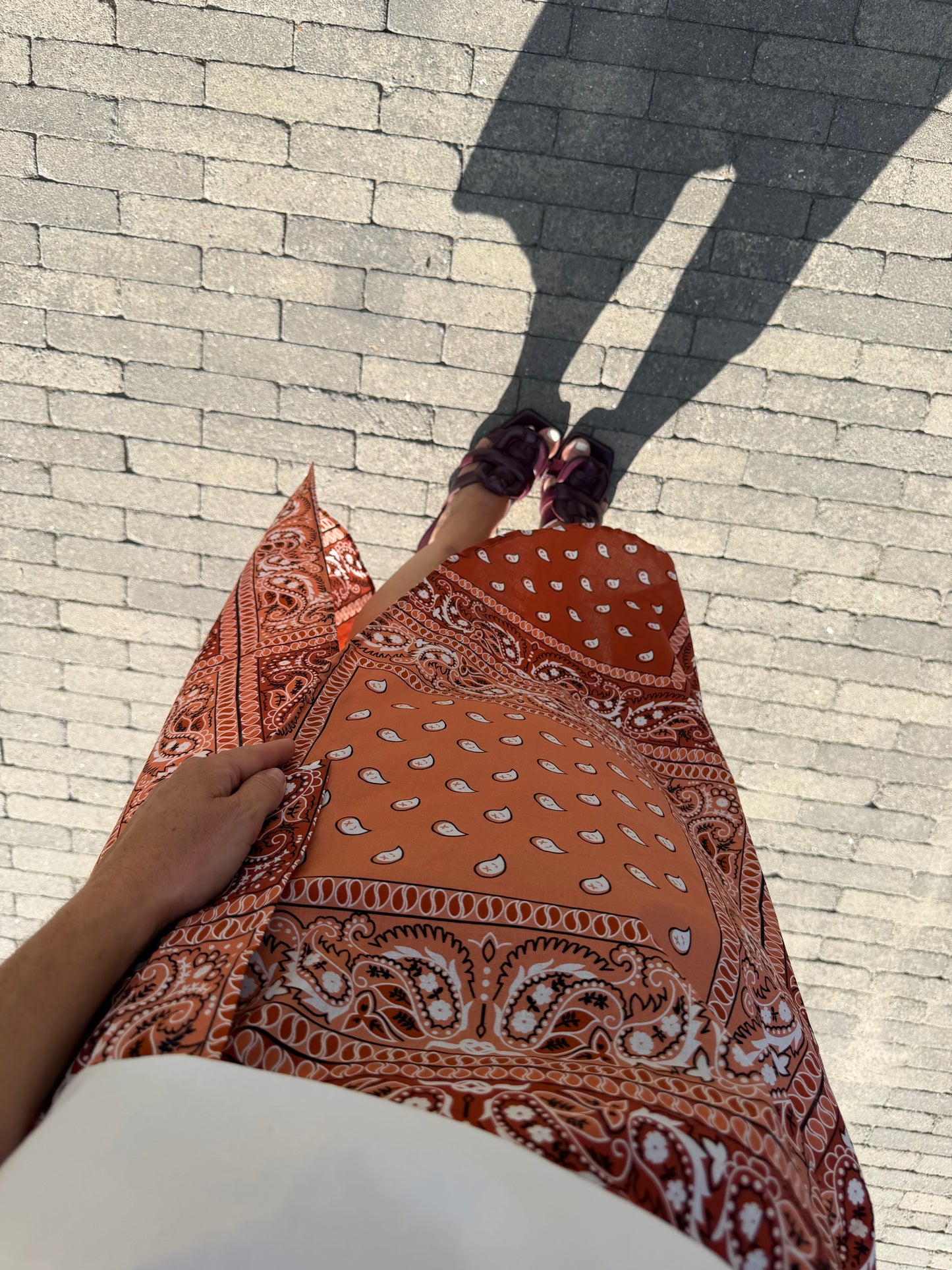 Nomé skirt oranje