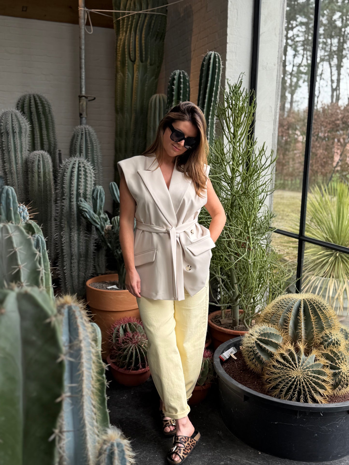 Noémie Blazer Gilet Ecru