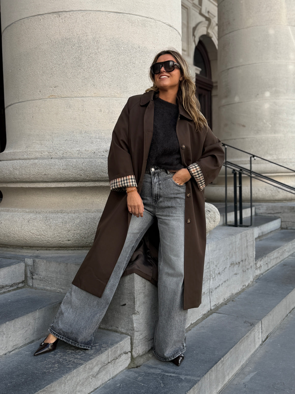 Poussin Trench coat brown