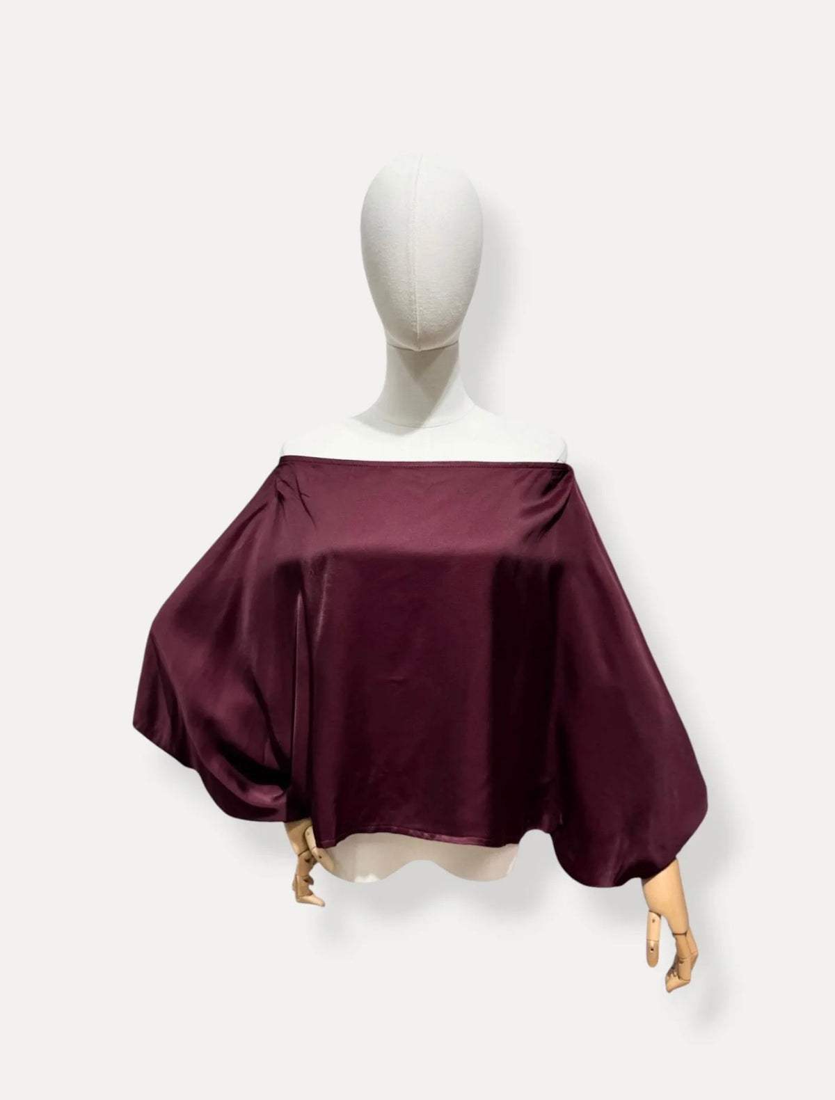 off shoulder blouse  Bordeaux