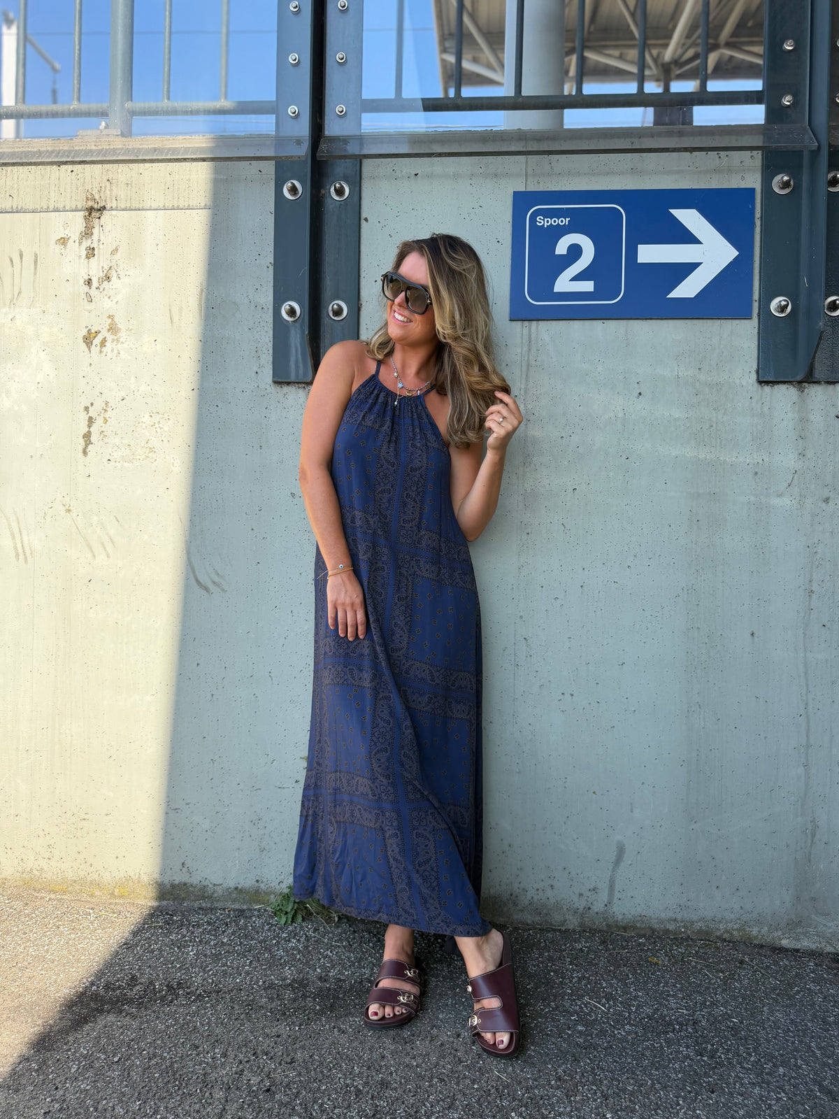 Rouby dress blauw