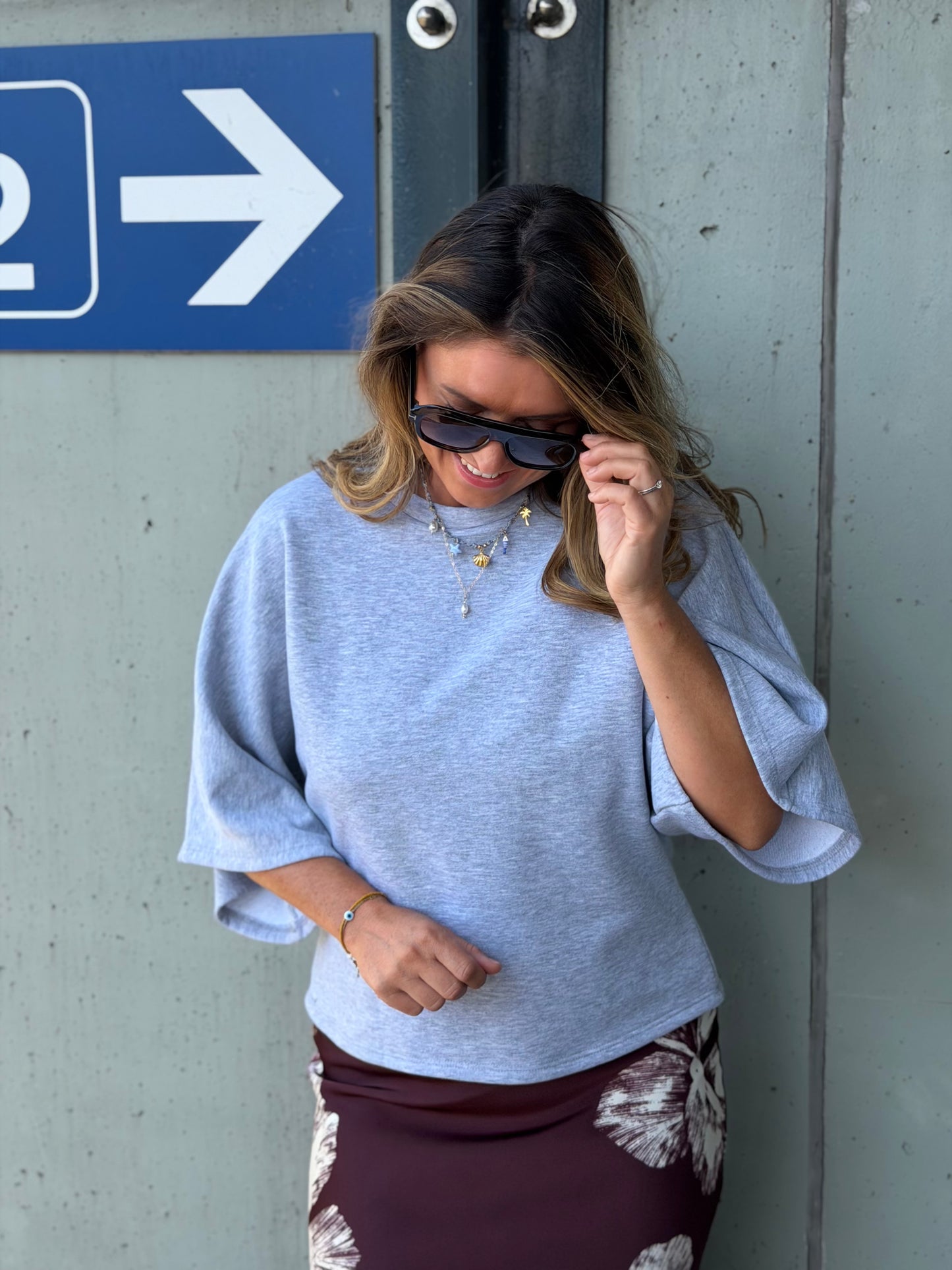 Stella Sweater t-shirt grijs