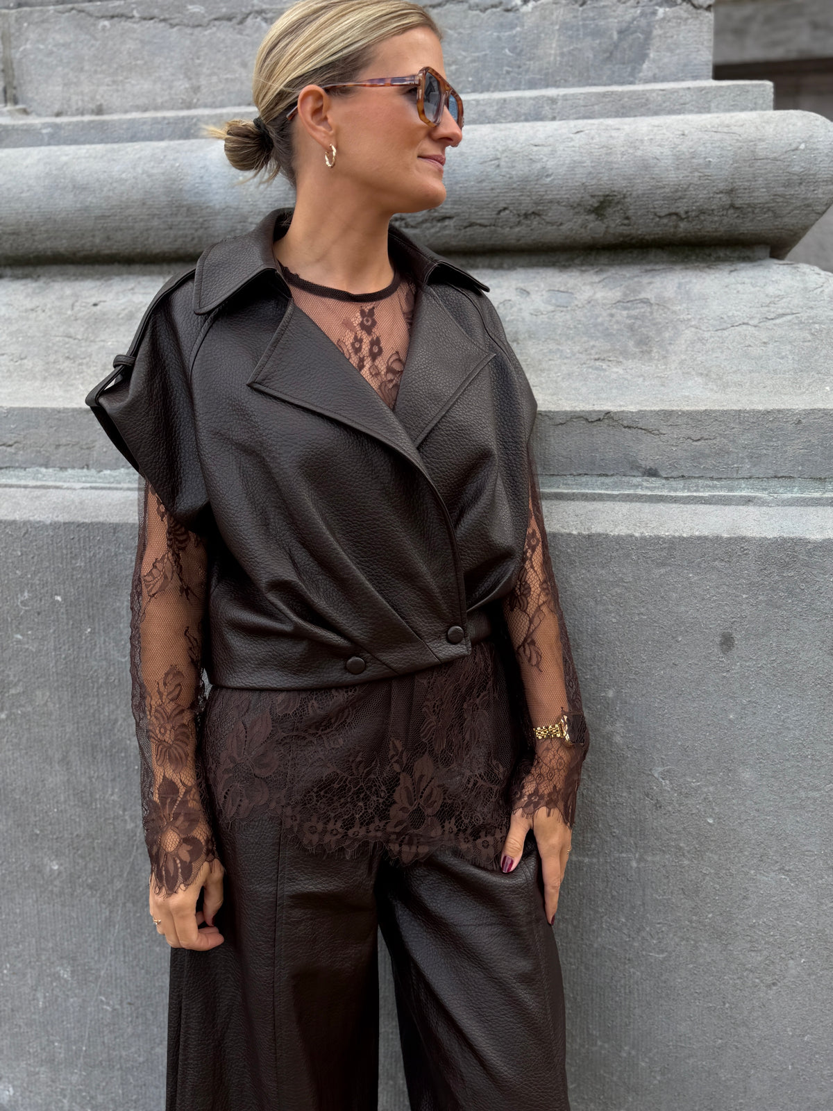 Dali Gilet Brown