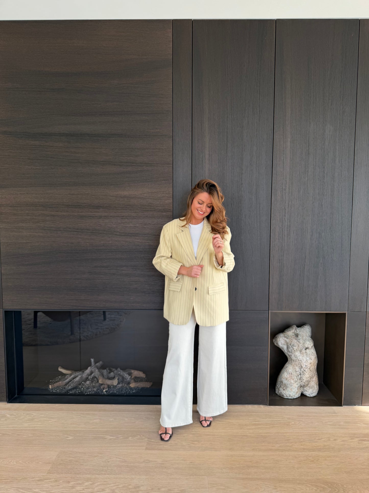 Gisèle Blazer Pastel Geel