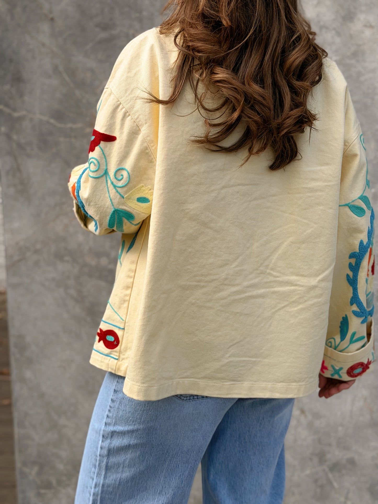 Loni Boho Jacket Yellow
