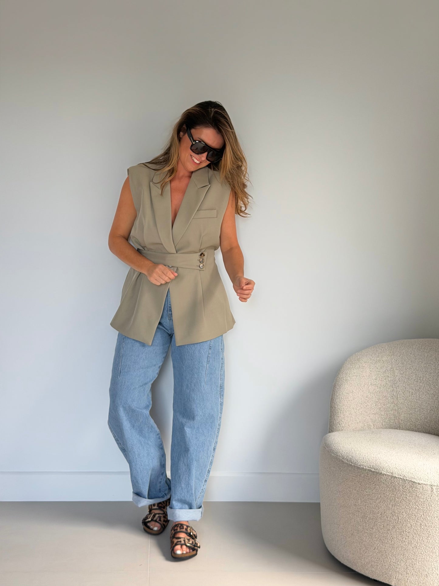 Romé Gilet Kaki