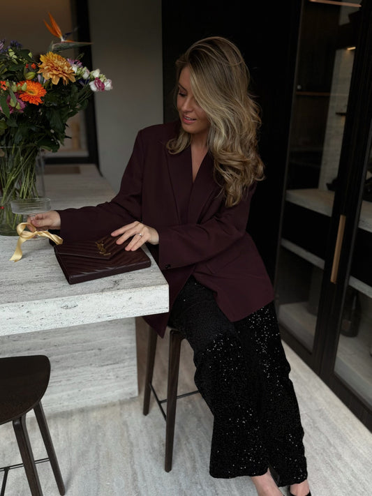 Cosette Suit plum Dubbel knoop