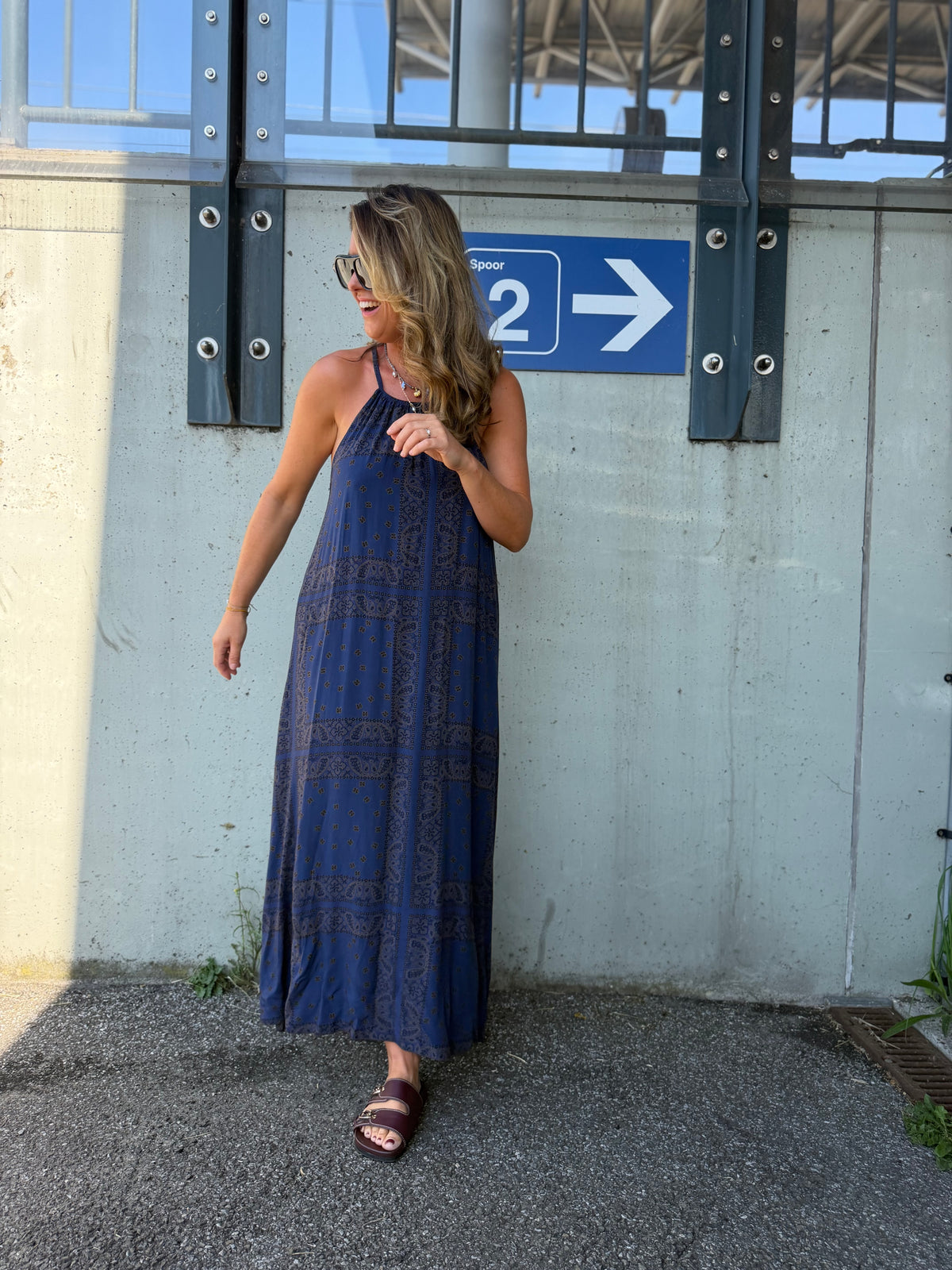 Rouby dress blauw