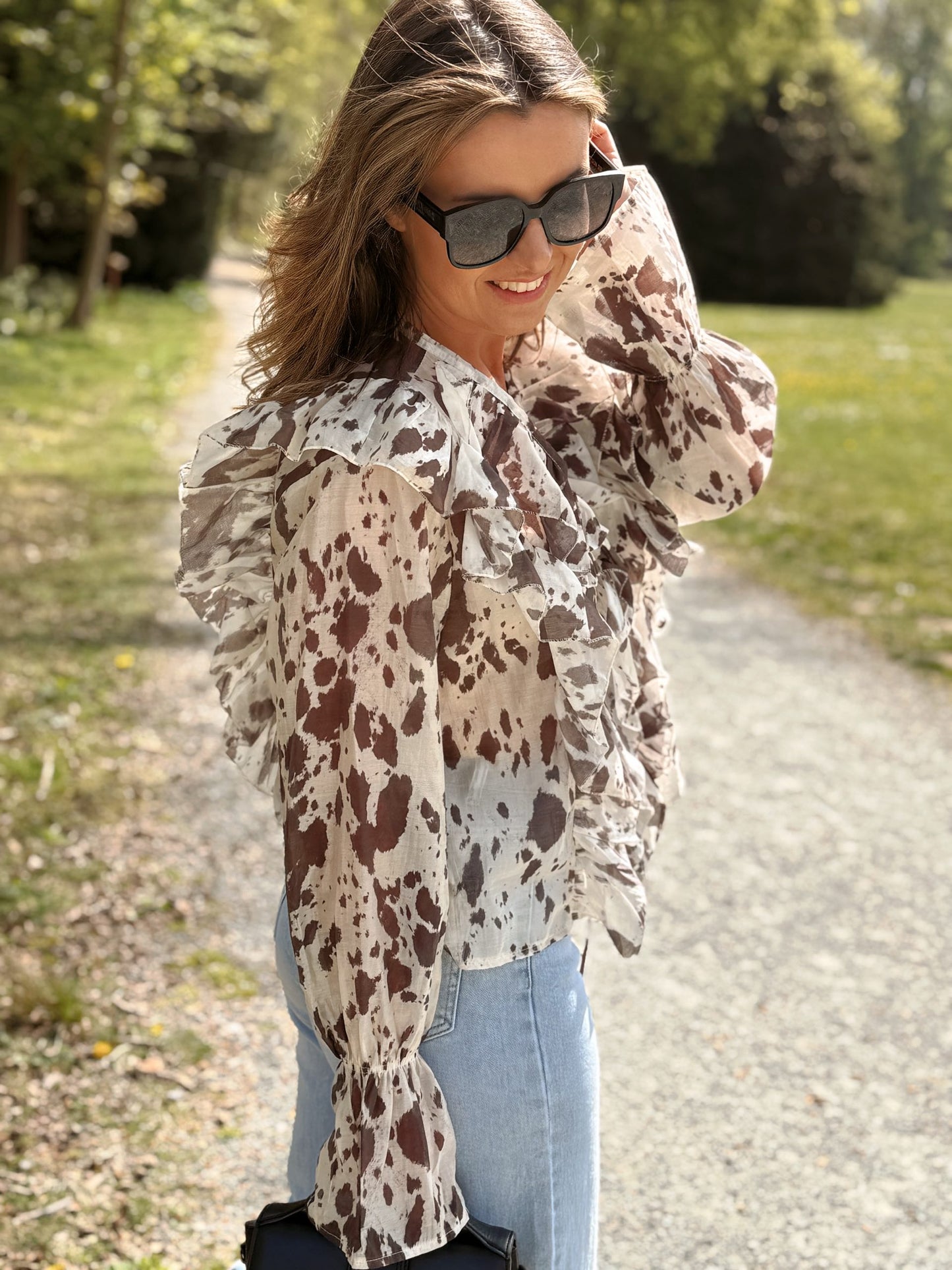 Rhodes Blouse Gevlekt