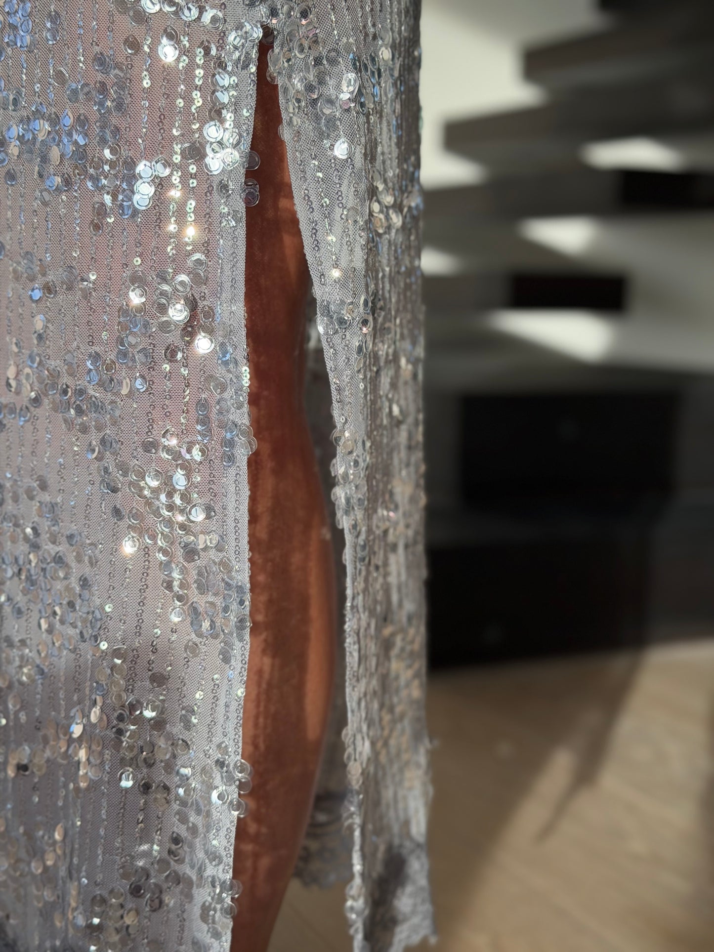 Babette Skirt Glitter Grijs