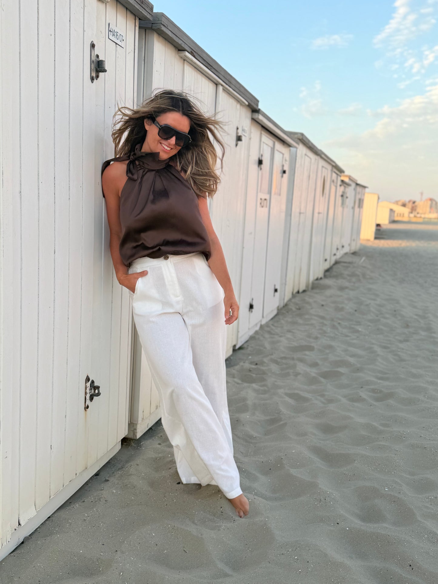 Lillet Halter Top Bruin