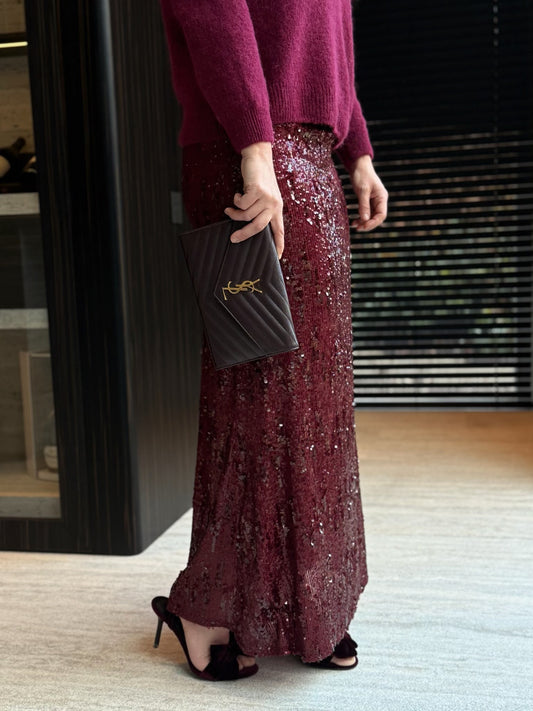 Jasmine Skirt Bordeaux