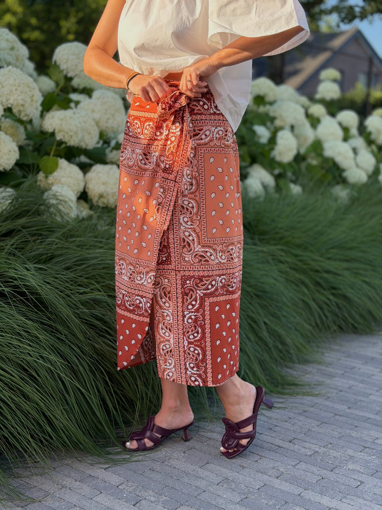 Nomé skirt oranje