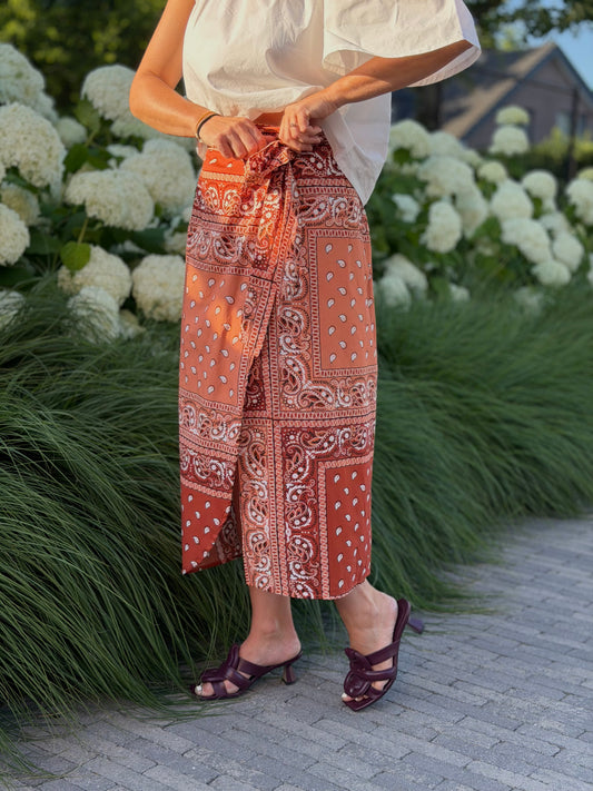 Nomé skirt oranje