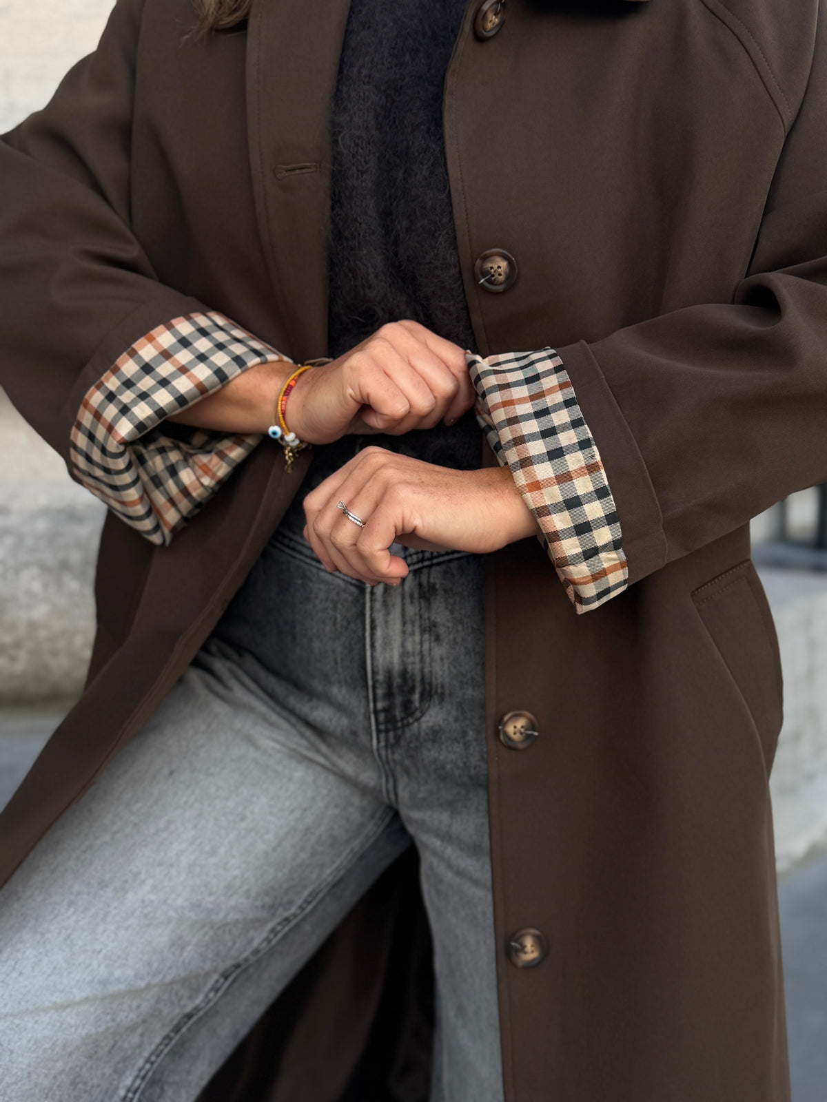 Poussin Trench coat brown