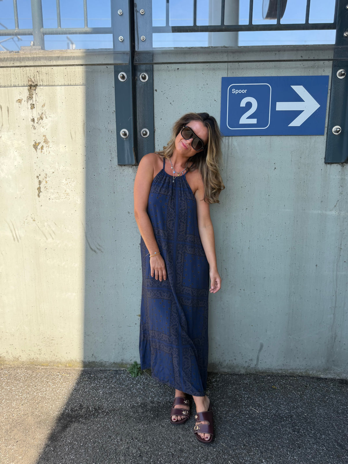 Rouby dress blauw