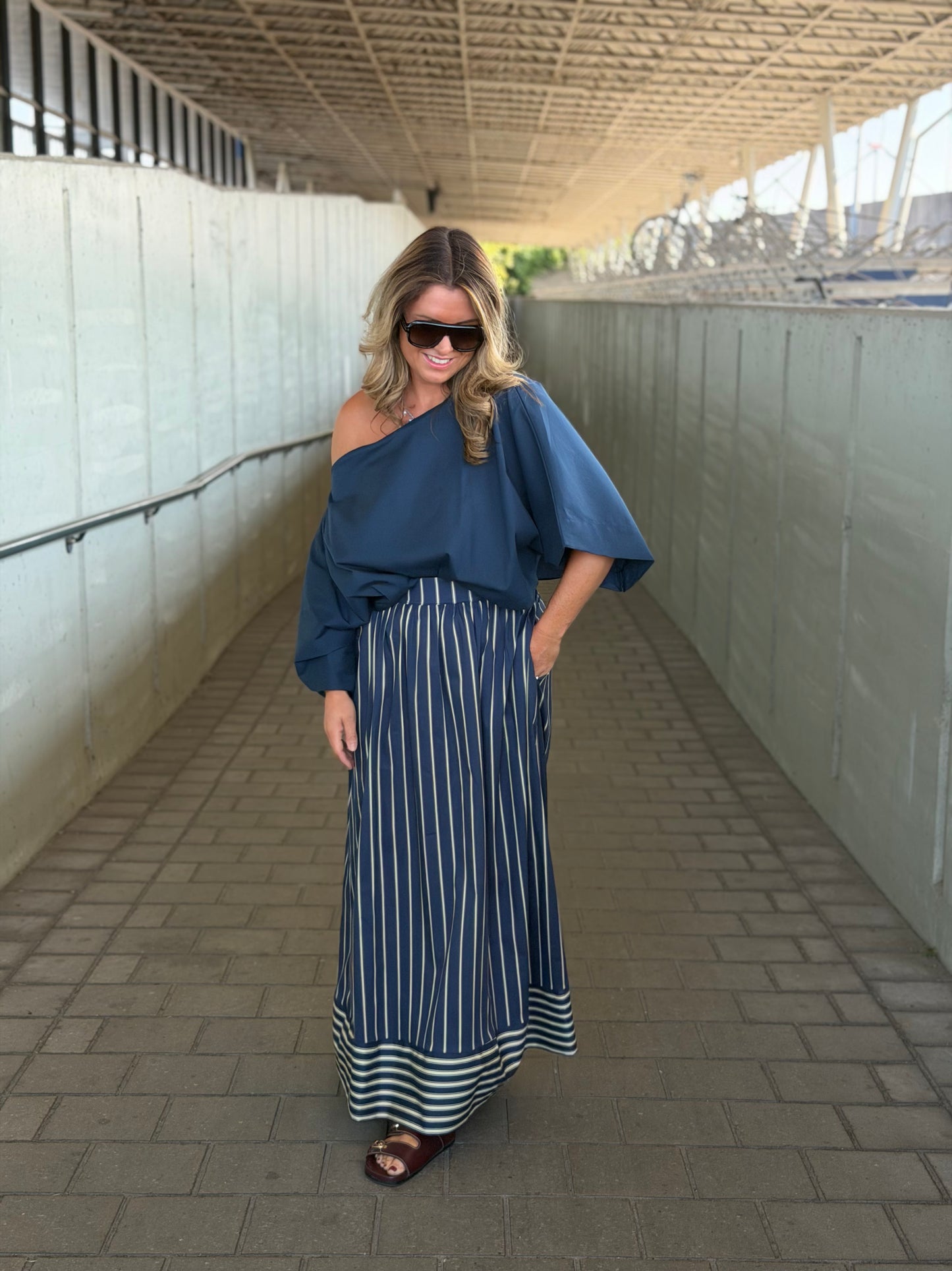 Perla Rok strepen navy