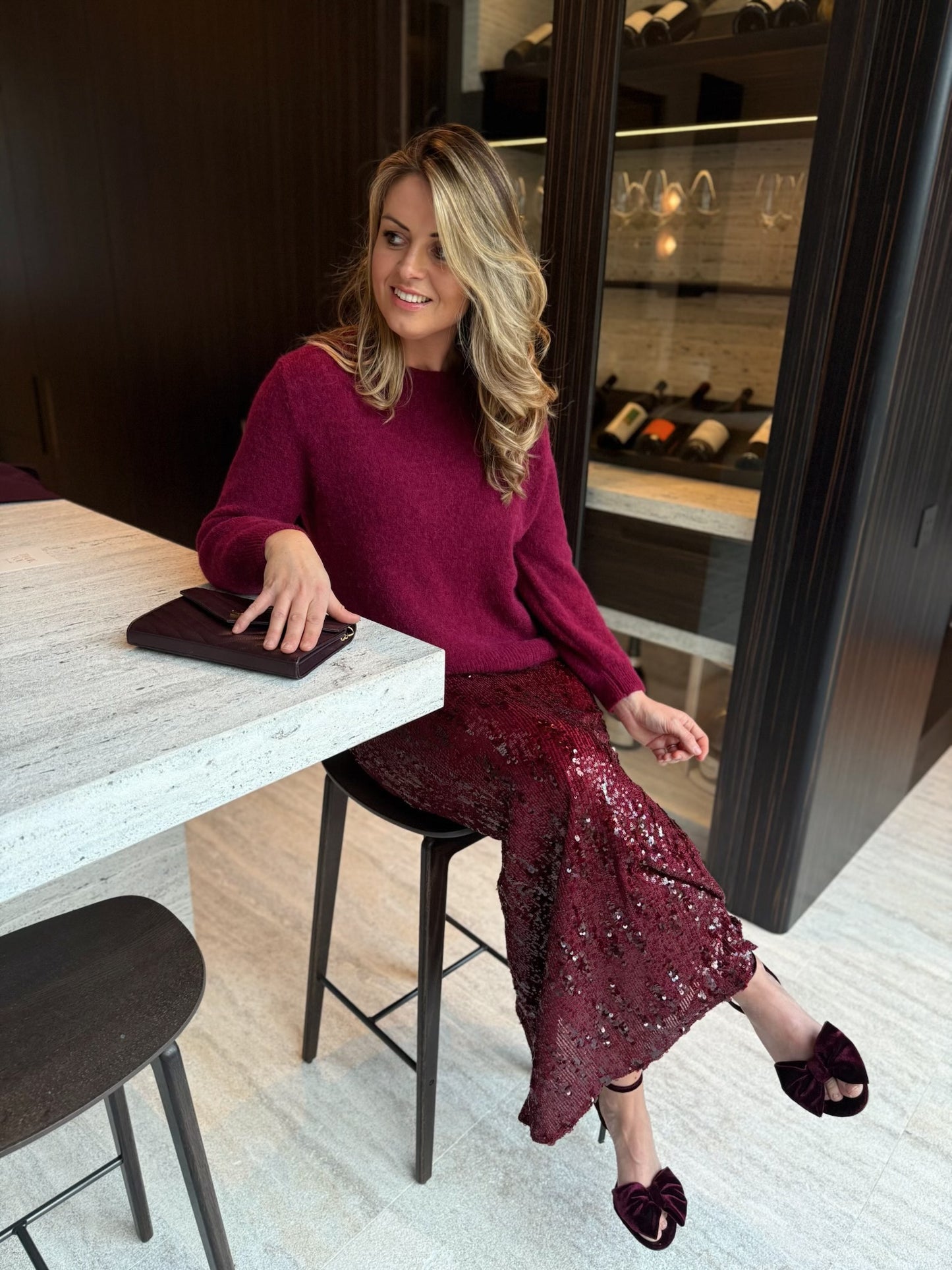 Maelle Knit Bordeaux