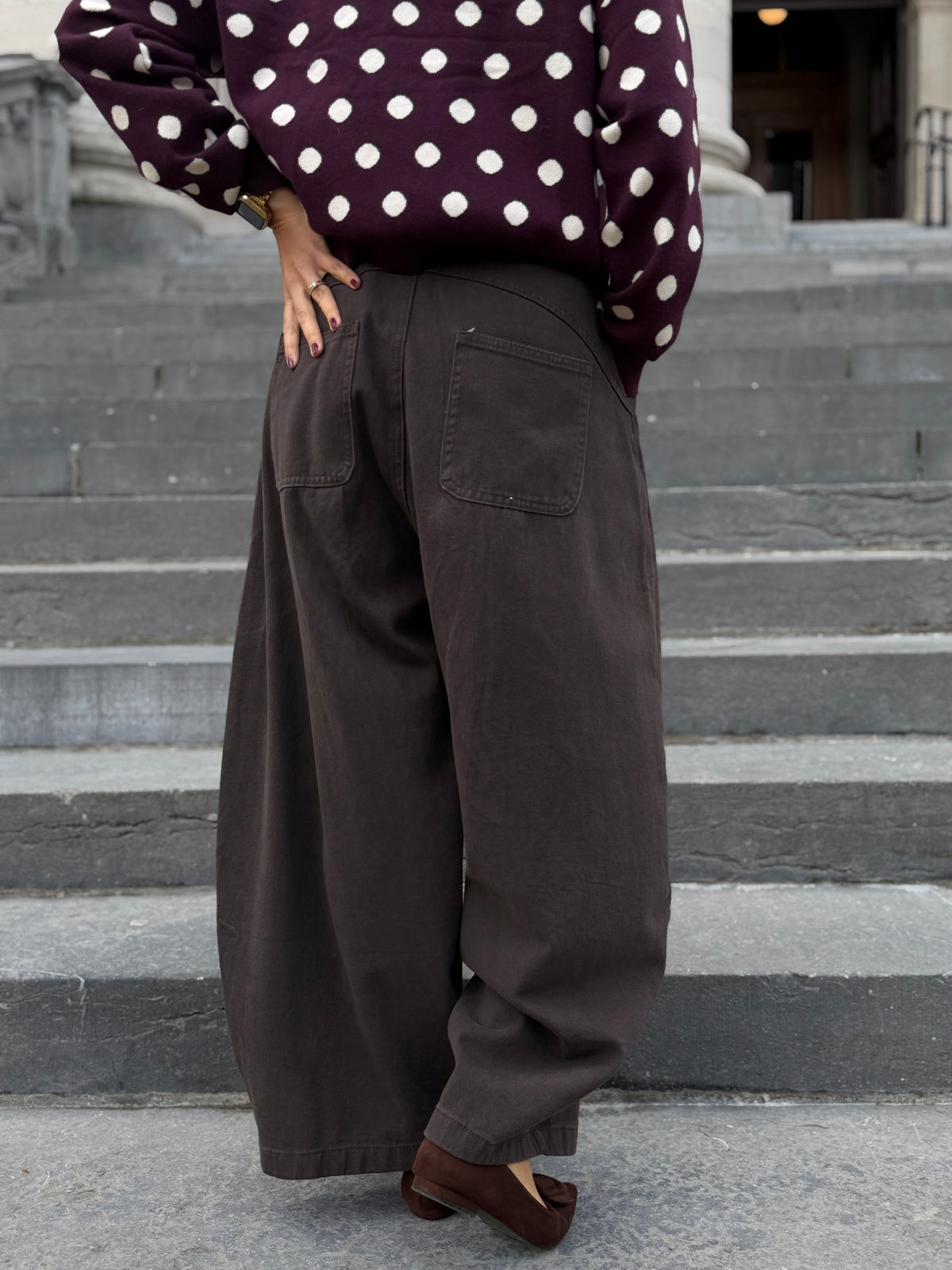 Goya Pants barrel Brown