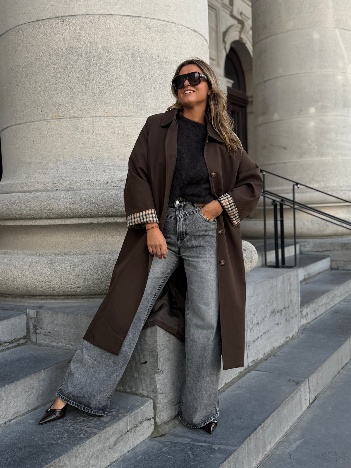 Poussin Trench coat brown