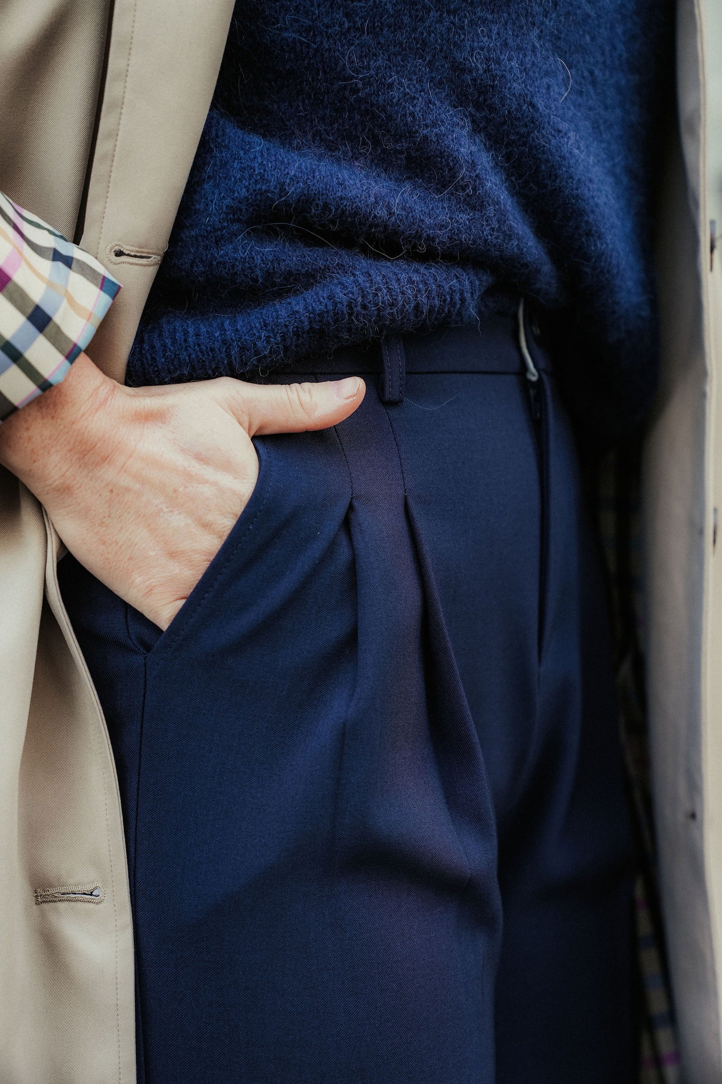 Rachelle Pants Marine Blauw