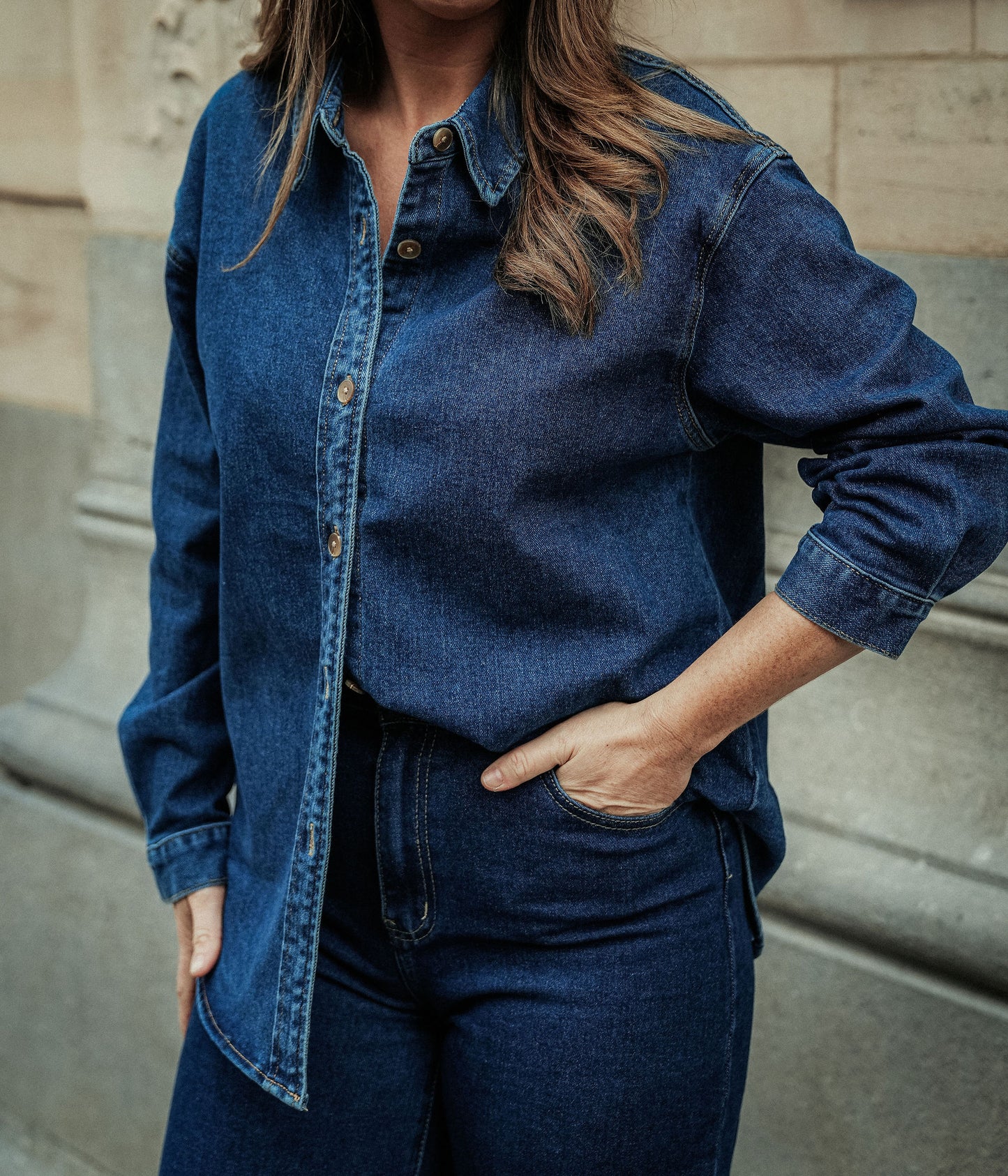 Jacky Hemd Dark Denim