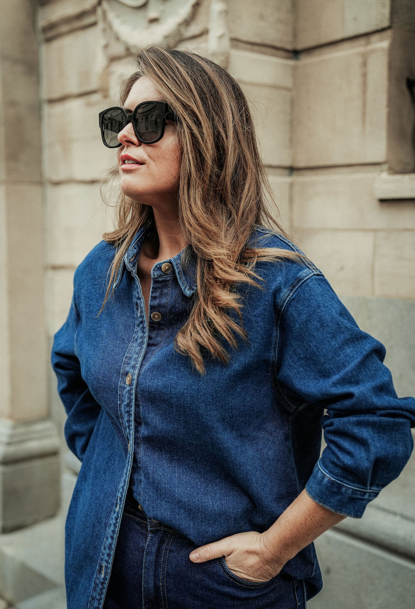 Jacky Hemd Dark Denim