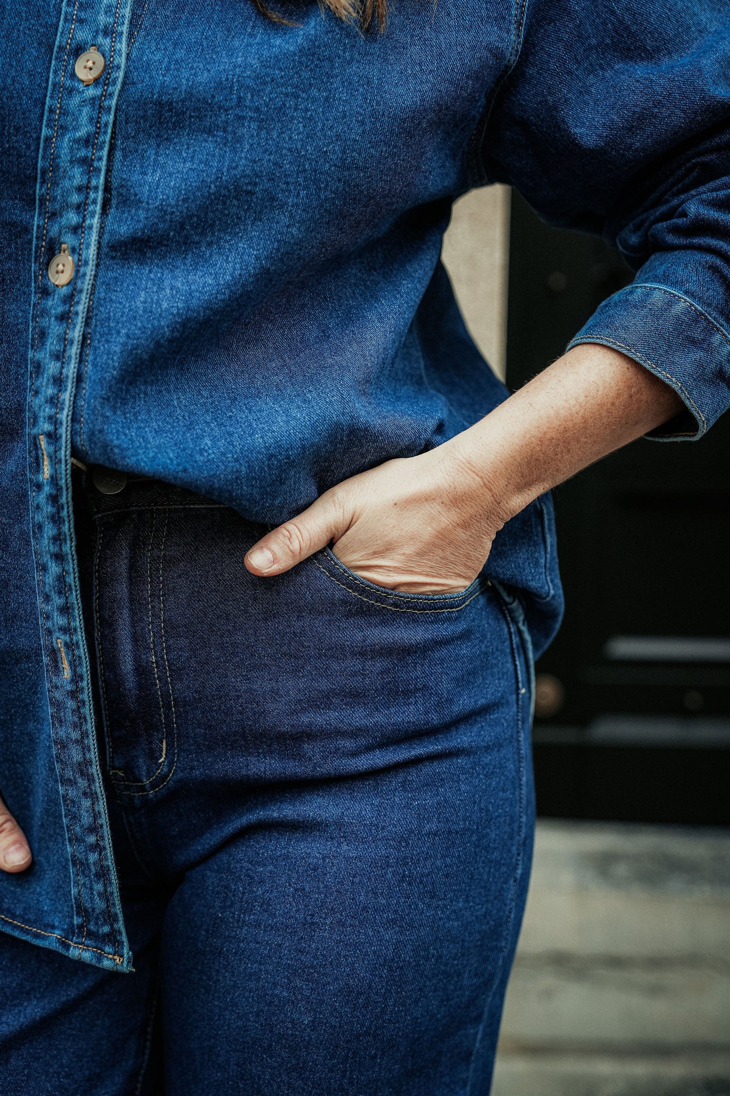 Jacky Hemd Dark Denim