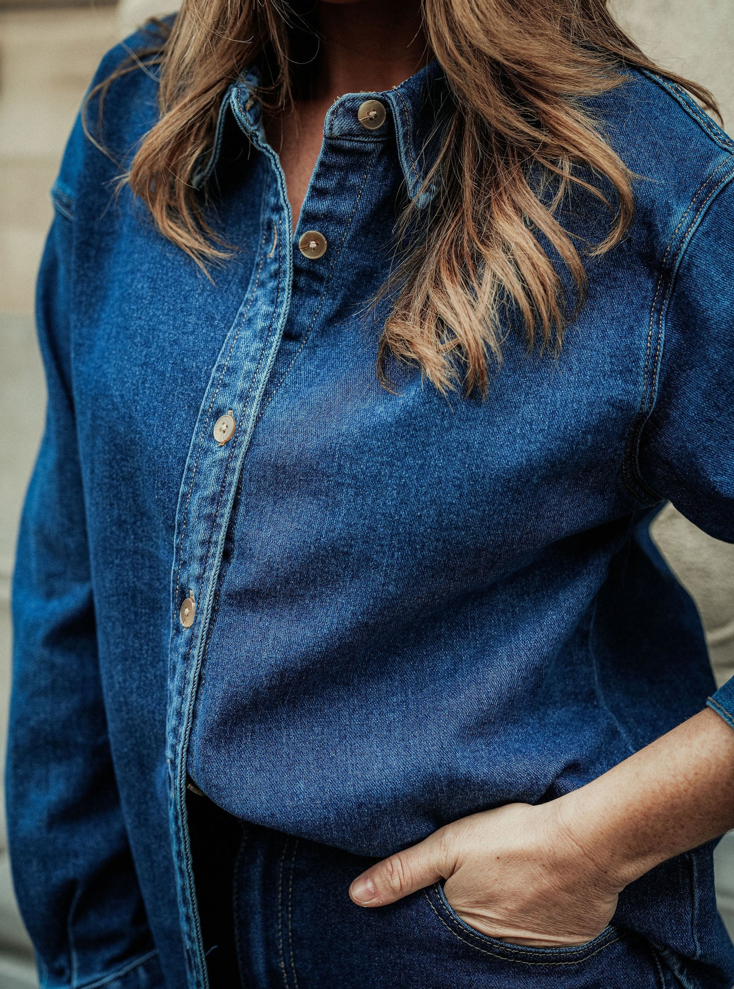 Jacky Hemd Dark Denim