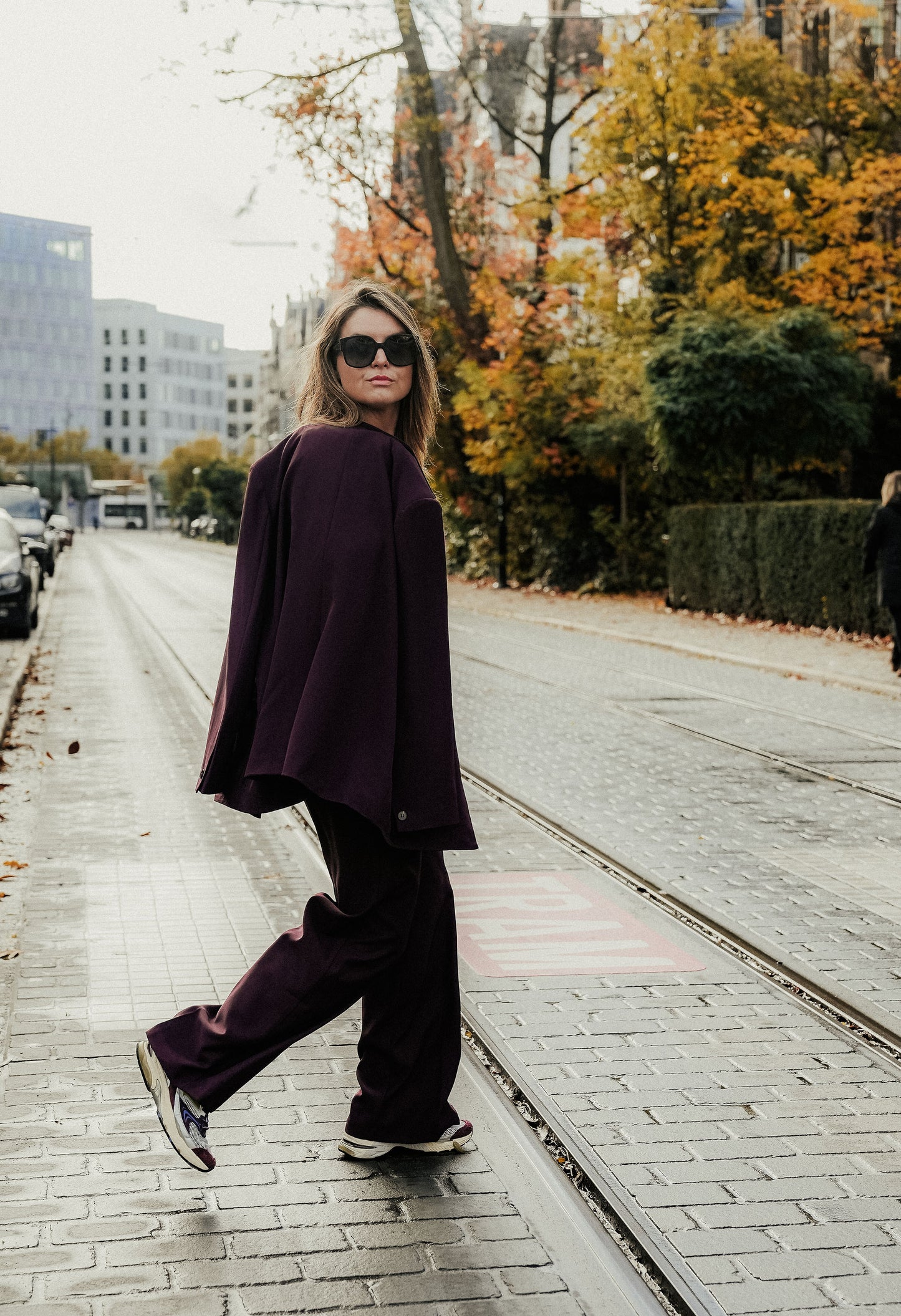 Cosette Suit Bordeaux Dubbel knoop